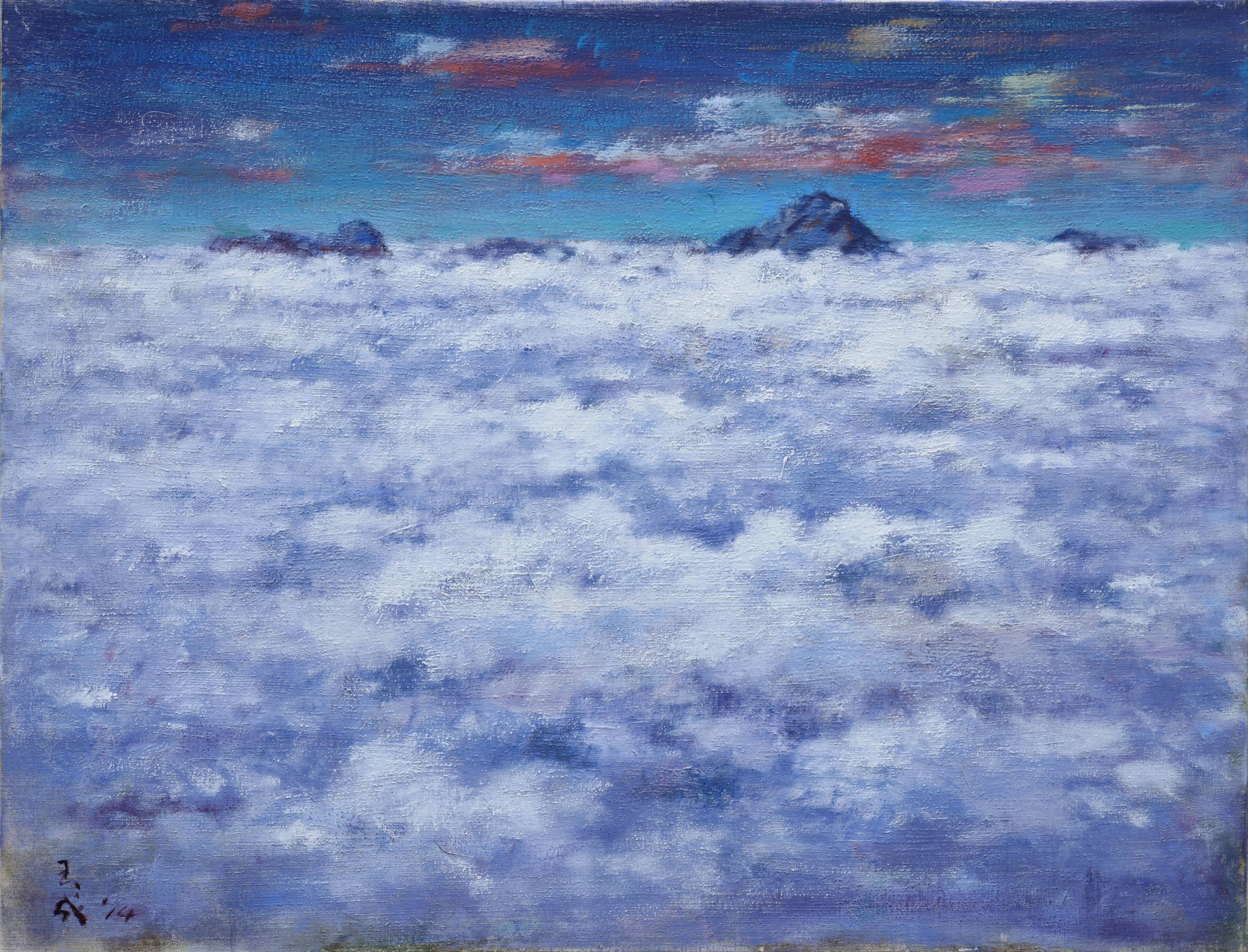 黃玉成｜玉山雲海｜2014｜油彩｜72.5x91cm