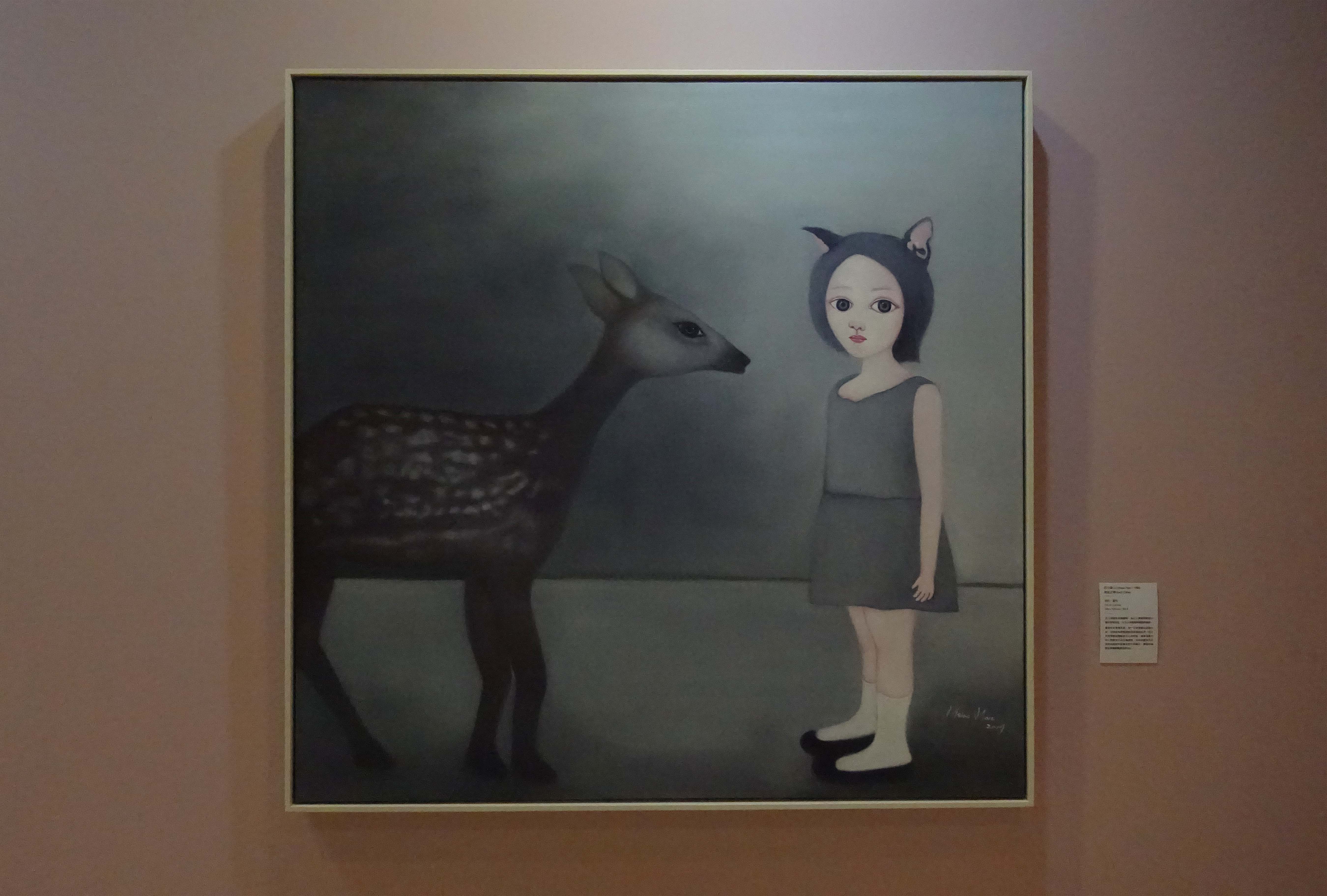 呂小涵，《彼此之間》，油彩畫布，2013。