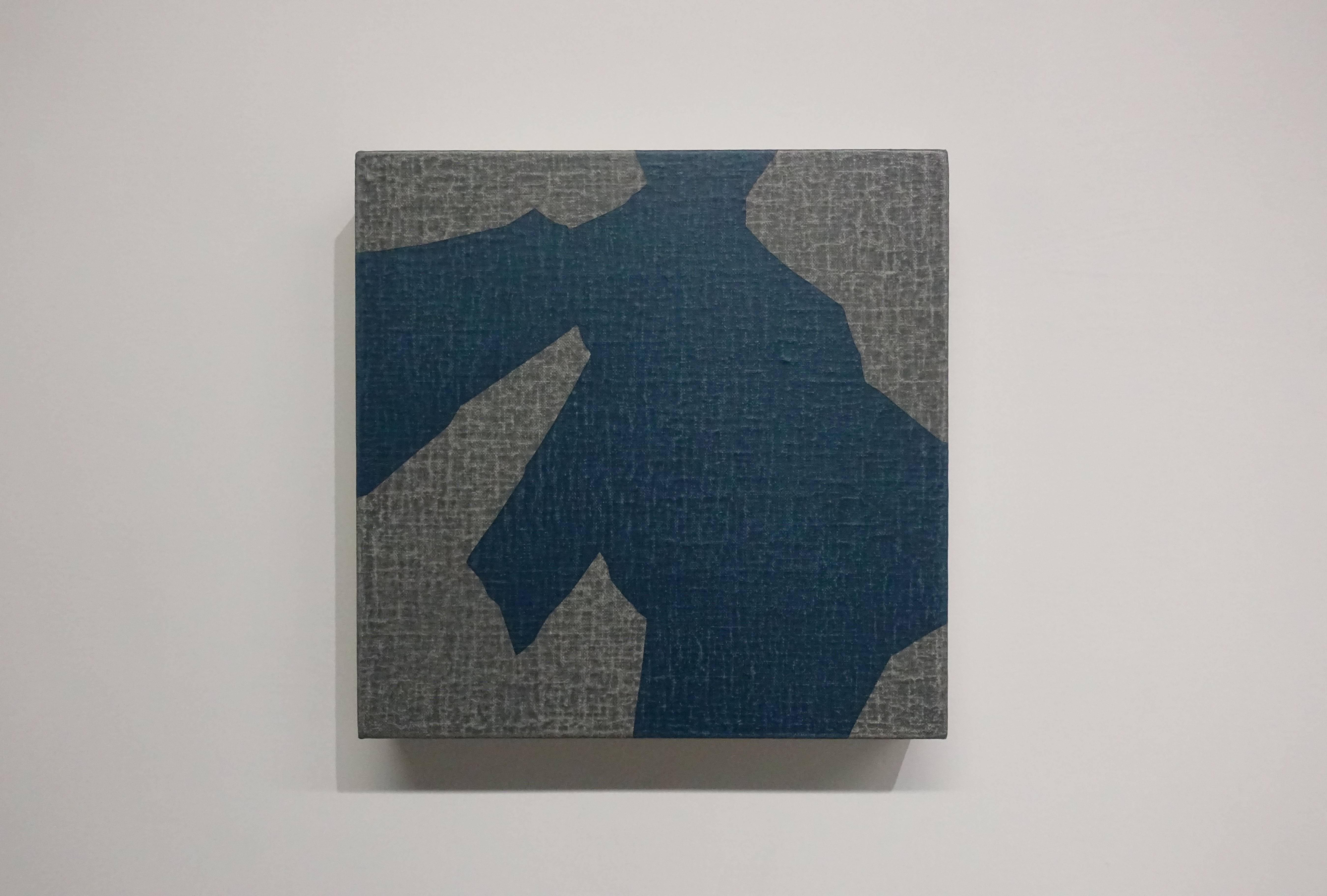 吳東龍，《Little Blocks-18》，25.5 x 25.5 cm，Oil on Canvas Board，2018。