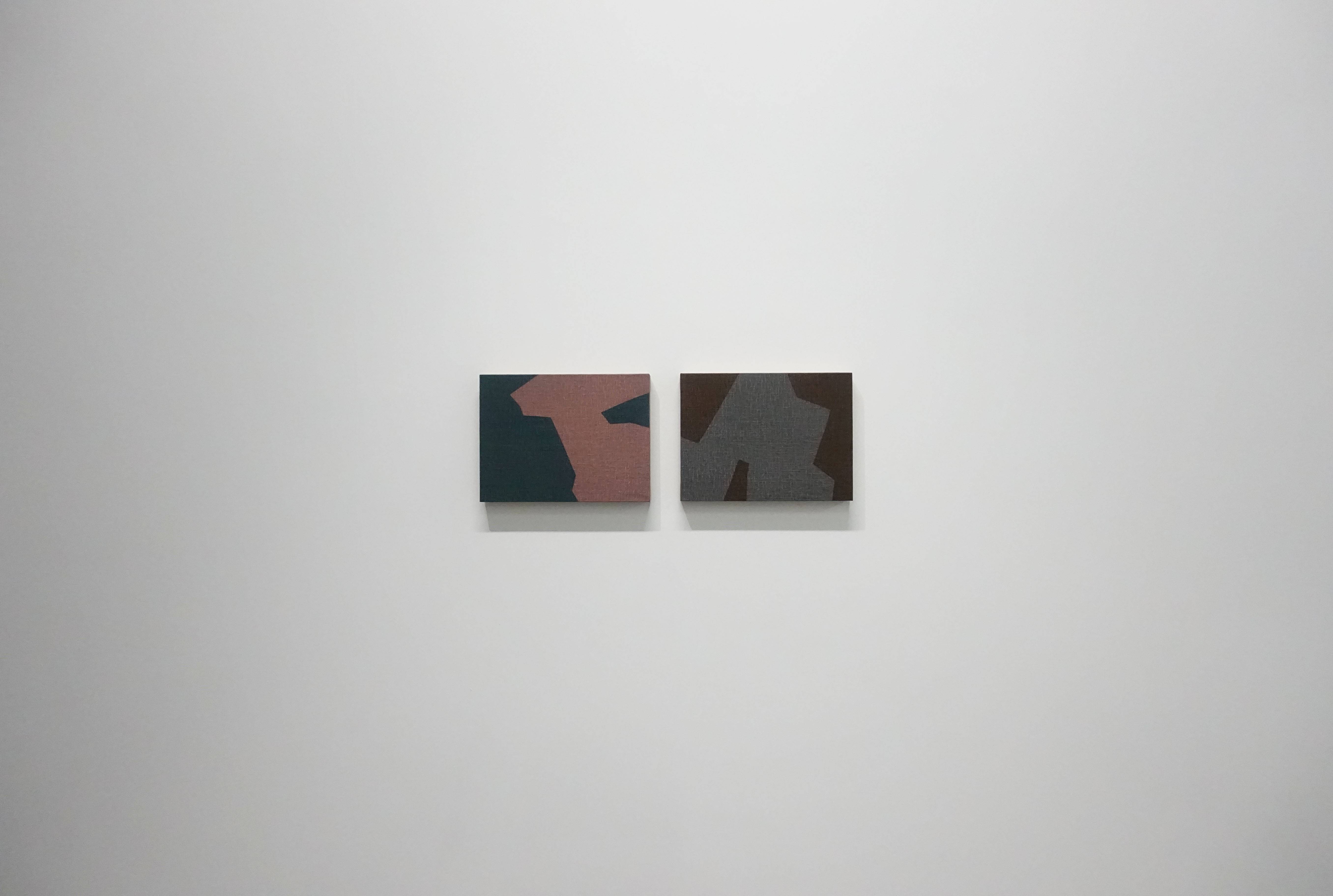 吳東龍，《Little Blocks -11,12》，23 x 30.5 cm x 2，Oil on Canvas Board，2018。