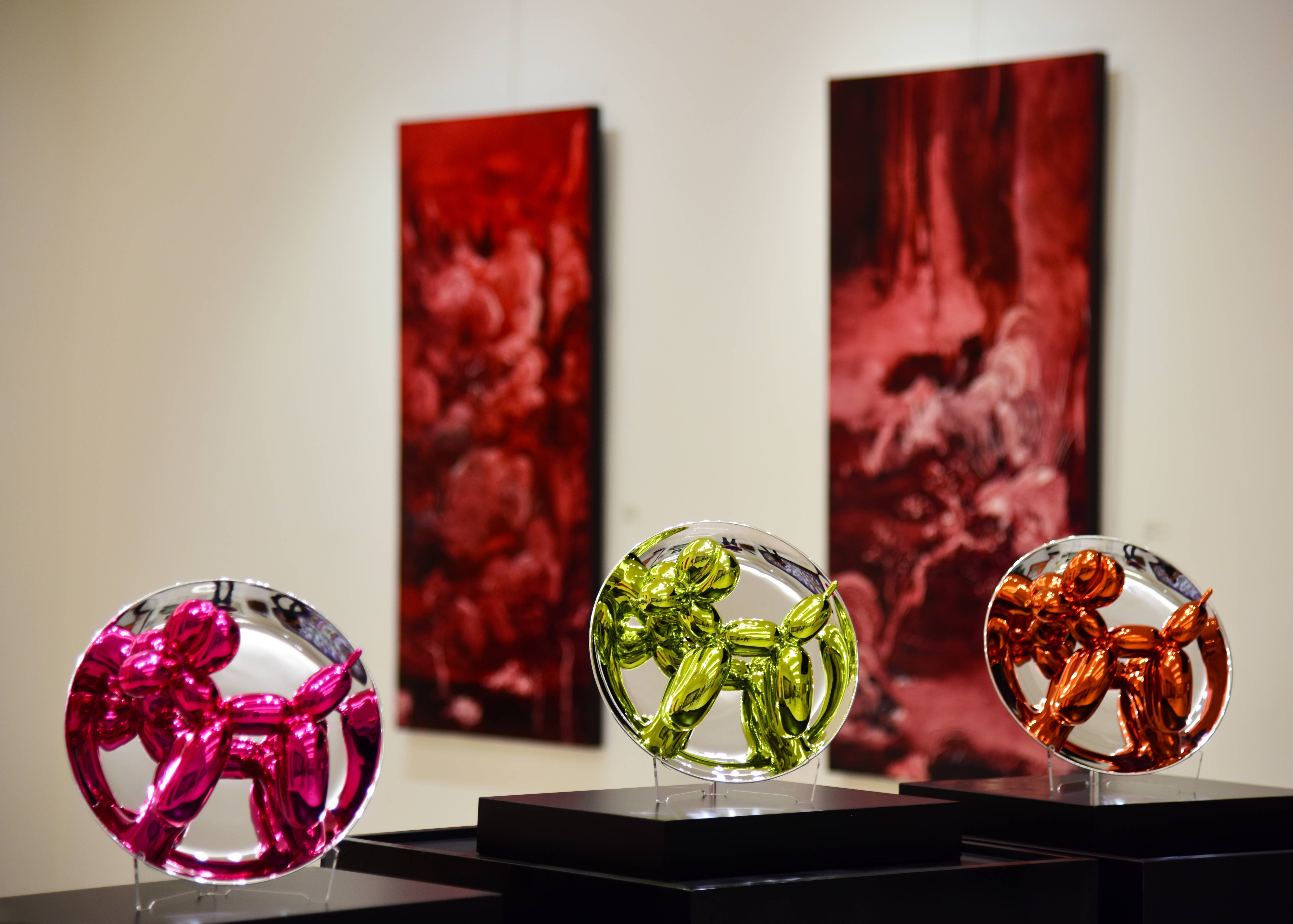 Jeff Koons 傑夫昆斯 Balloon Dogs 氣球狗群組 2015 陶瓷 26.7x26.7x12.7 cm