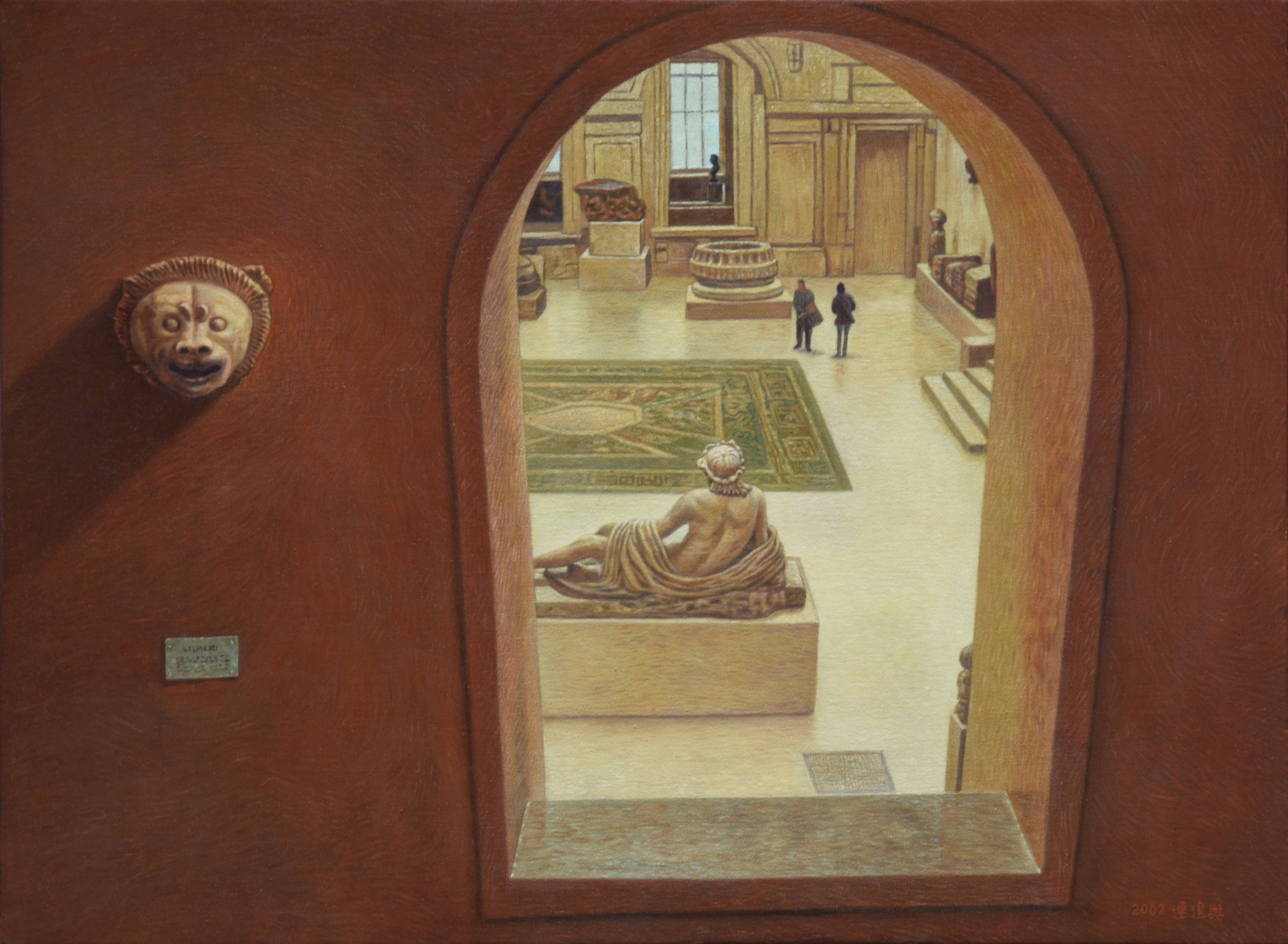 連建興|羅浮宮情調III|2002|油彩|50x72.5cm