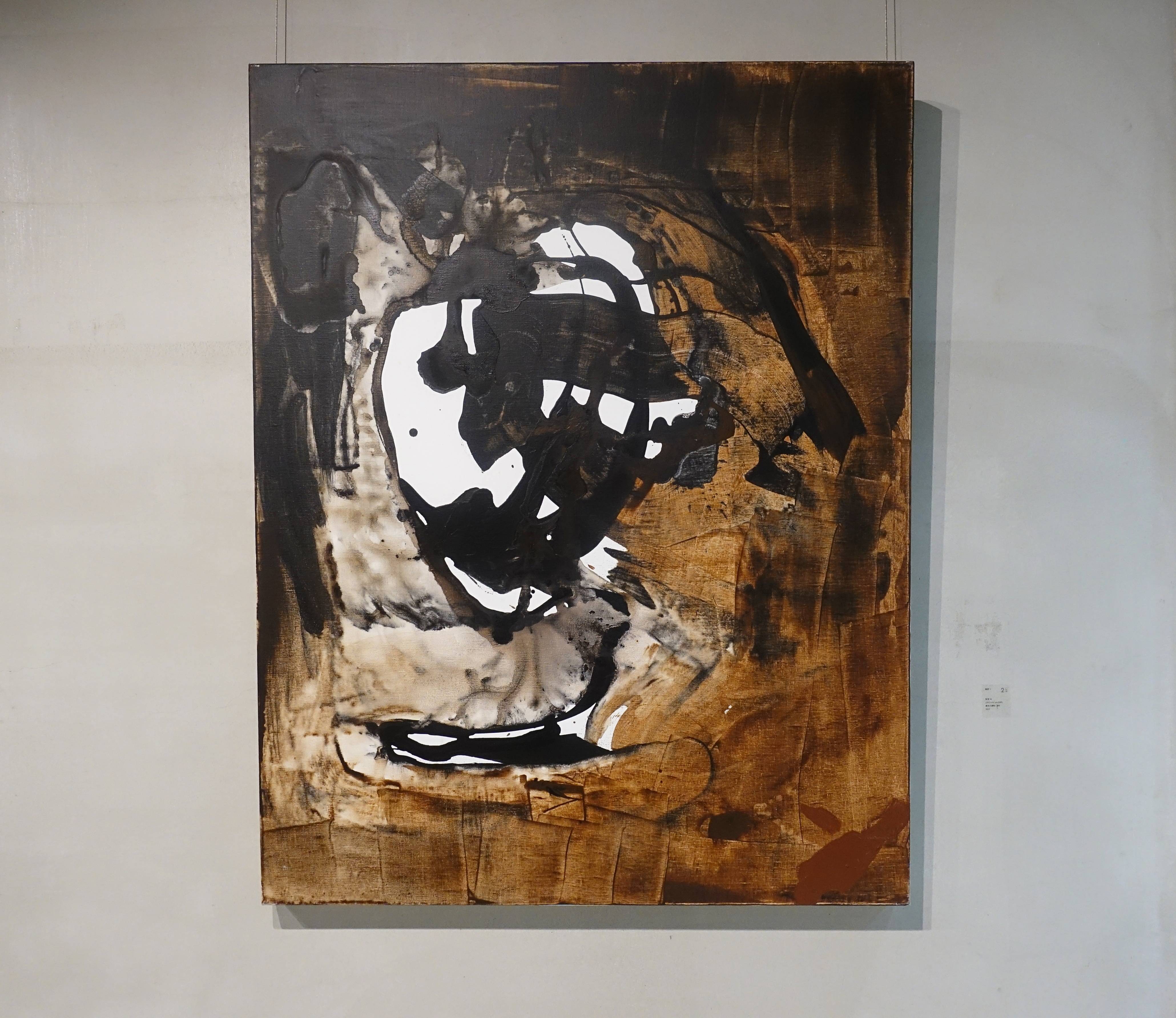 葉竹盛，《無常34》，壓克力顏料，油彩，2013。