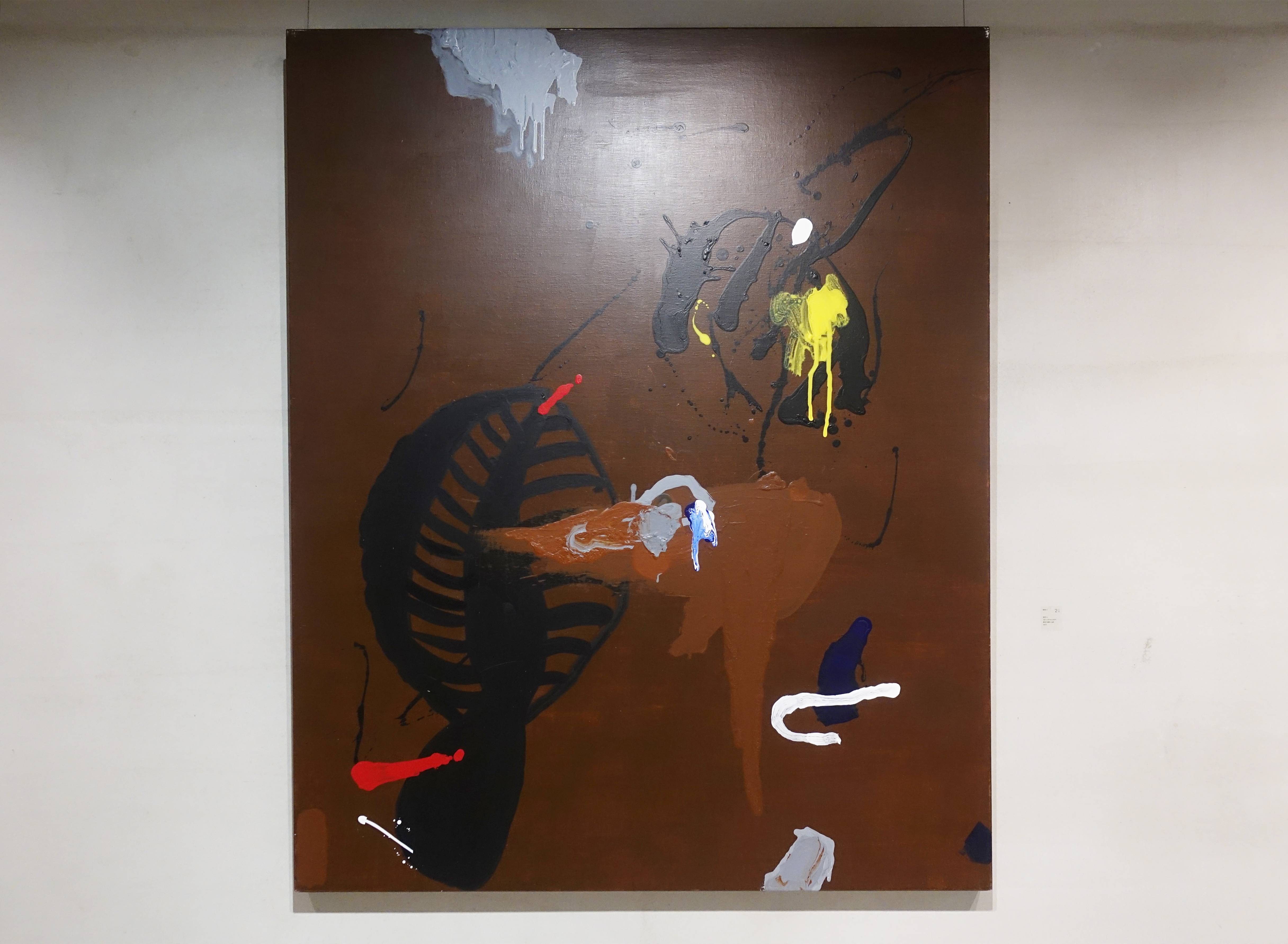 葉竹盛，《無常31》，壓克力顏料、油彩，2013。