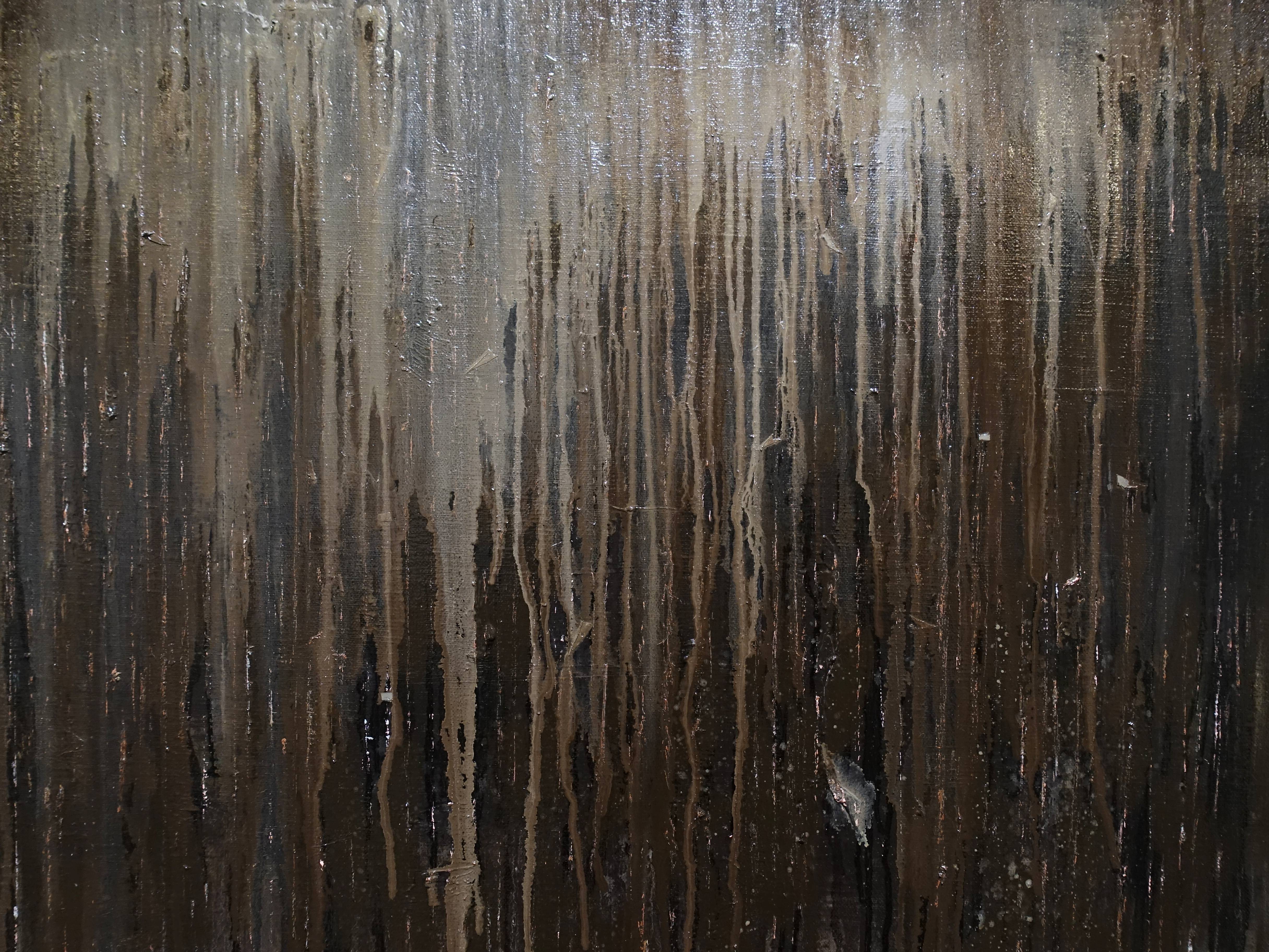 曾銘祥，《濕地35號》細節，油畫，2018。