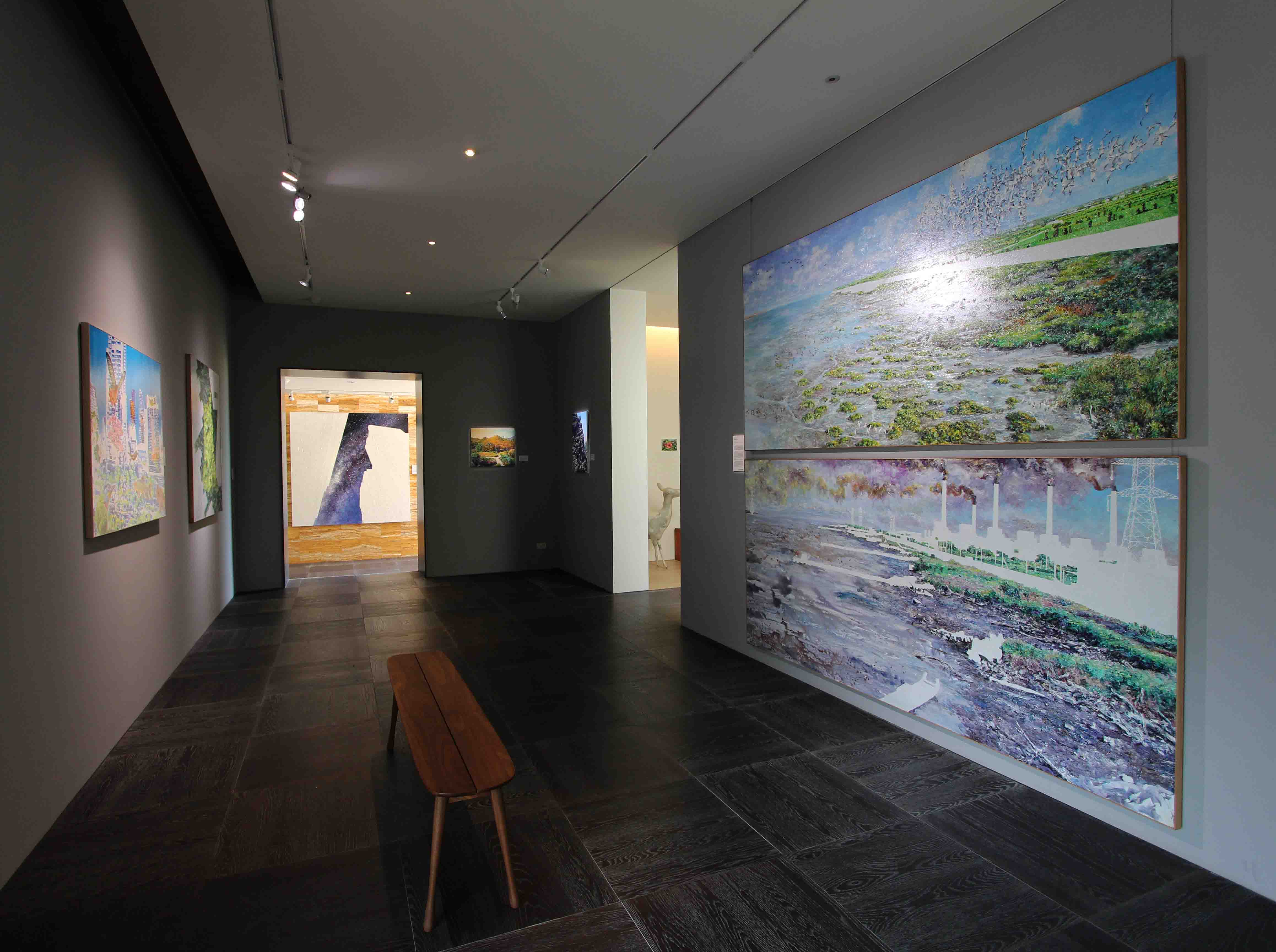 藝術家洪天宇作品於陸府植深館二樓空間展示。