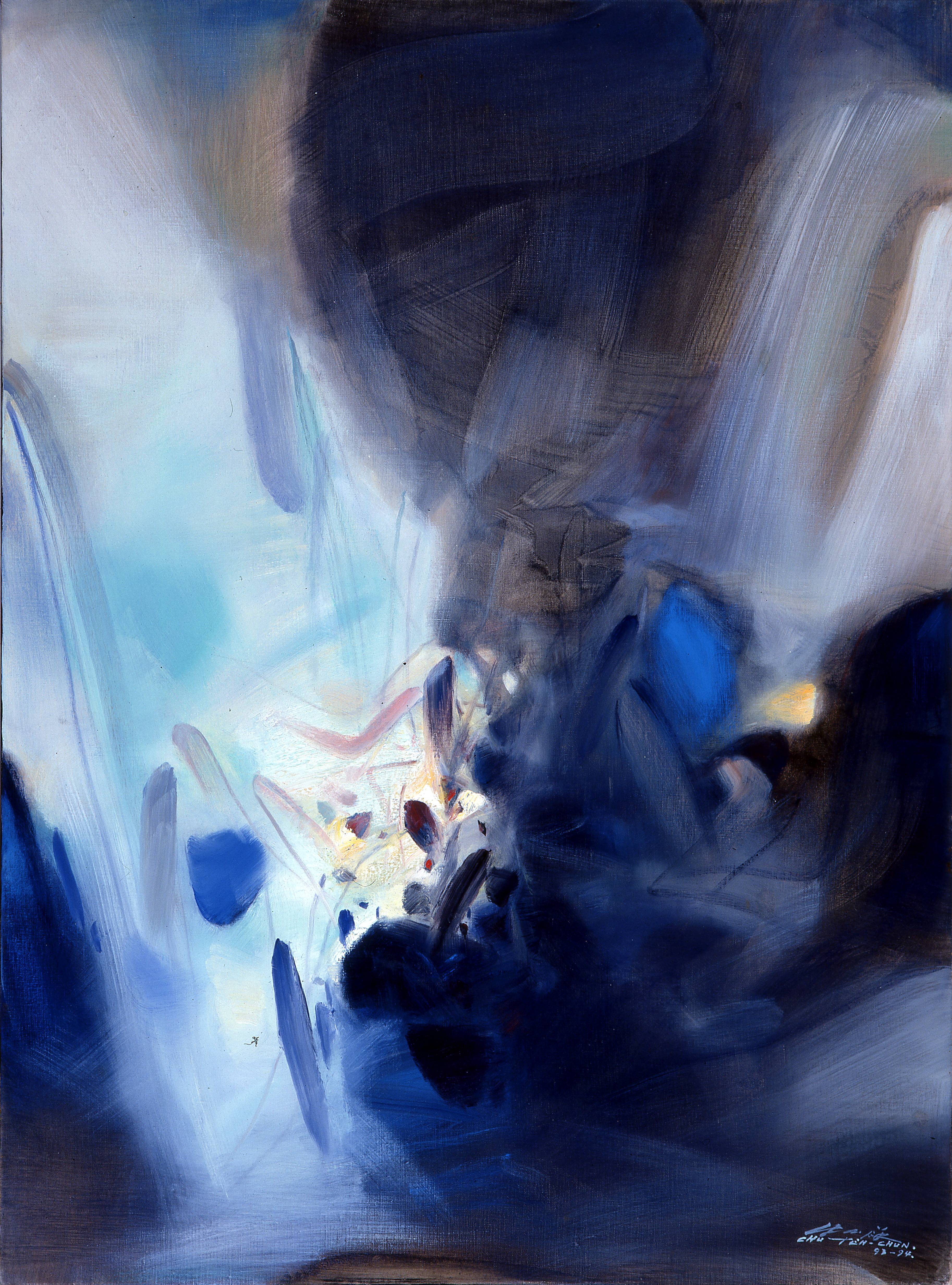 朱德群|超乎想像|1993-1994|油彩|130x97cm