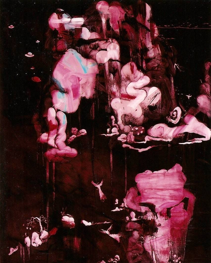 常陵|五花肉-肉山水-秀水不盡鳥趣圖|2007|油彩|162x130cm