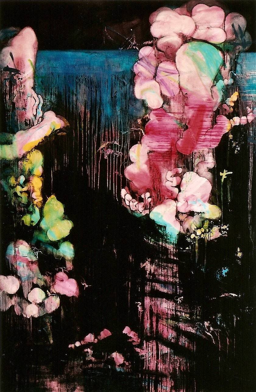 常陵|五花肉-肉山水-雨後餘虹圖|2007|油彩|193x130cm