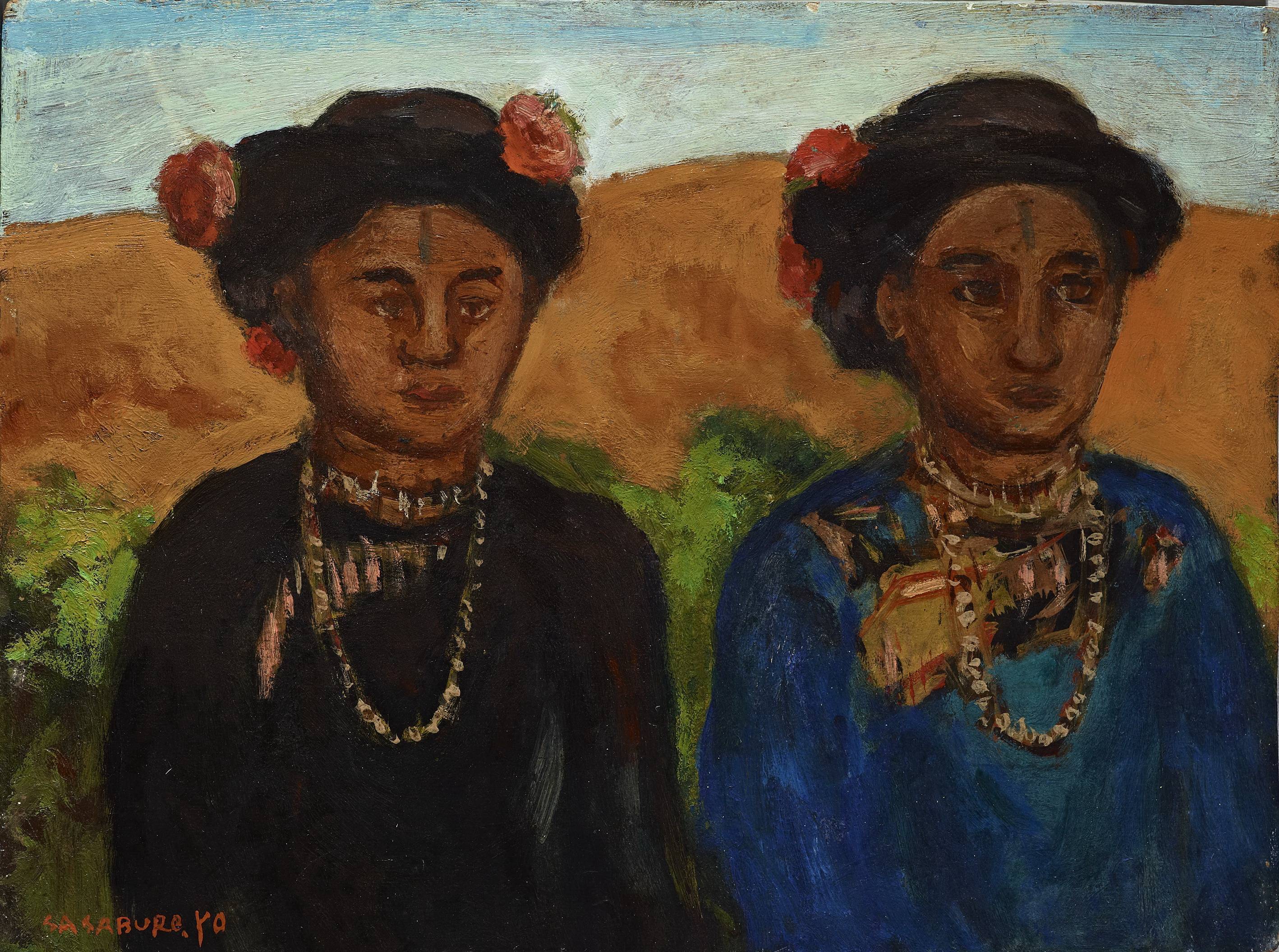 楊三郎|大社小姐|1929|油彩|32x41cm