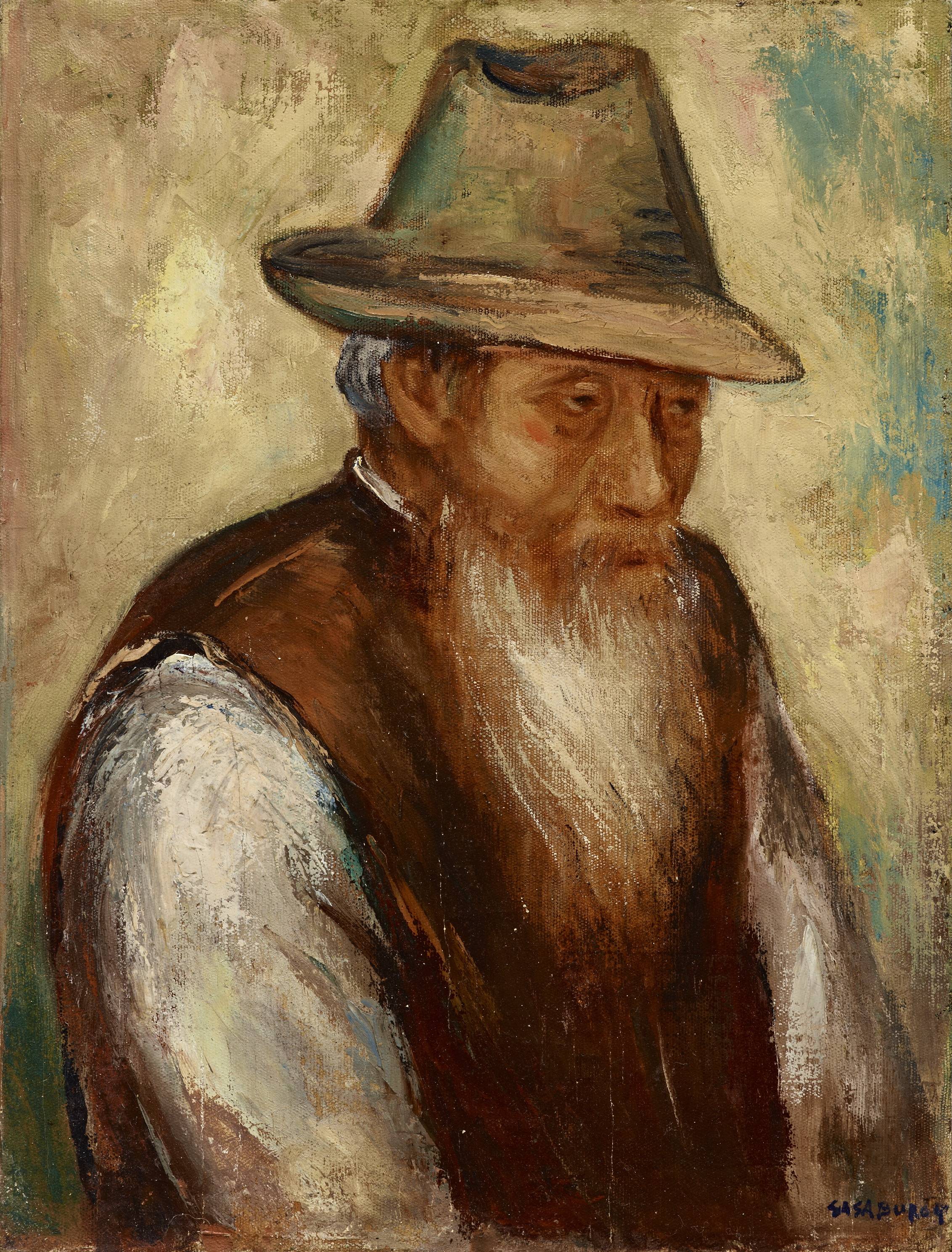 楊三郎|老友|油彩|1942|61x45cm