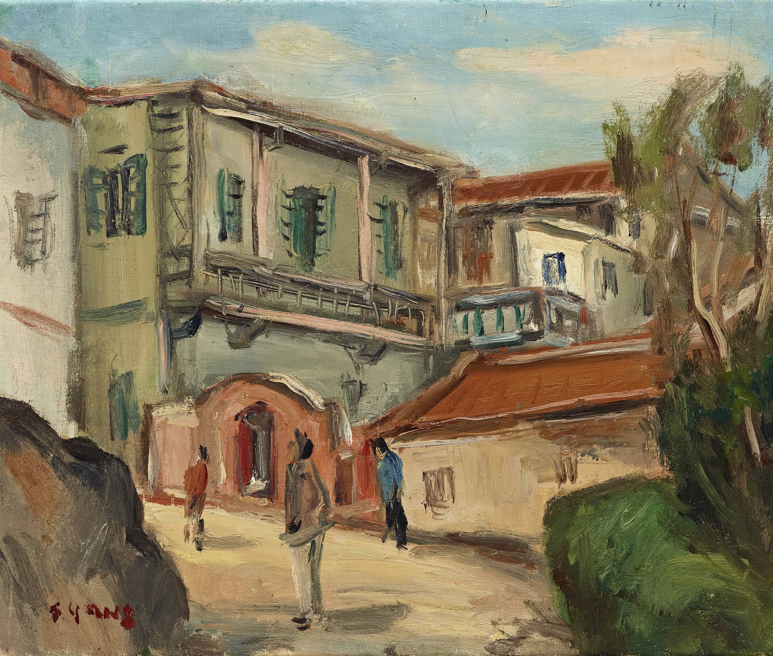 楊三郎|廈門所見(鼓浪嶼)|1935|油彩|38x45.5cm