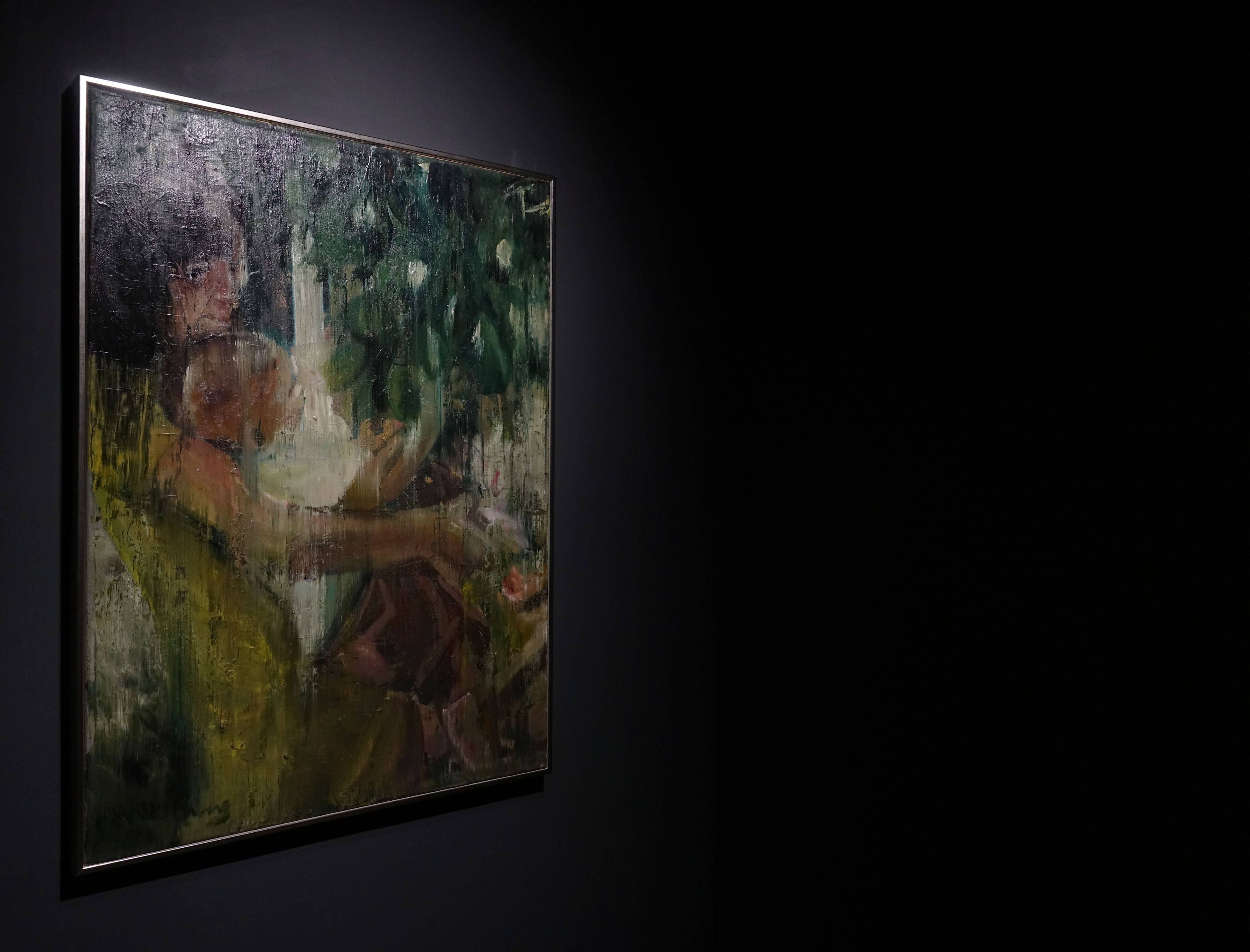 巫日文，《弄兒》，oil on canvas，65x91cm，2013。