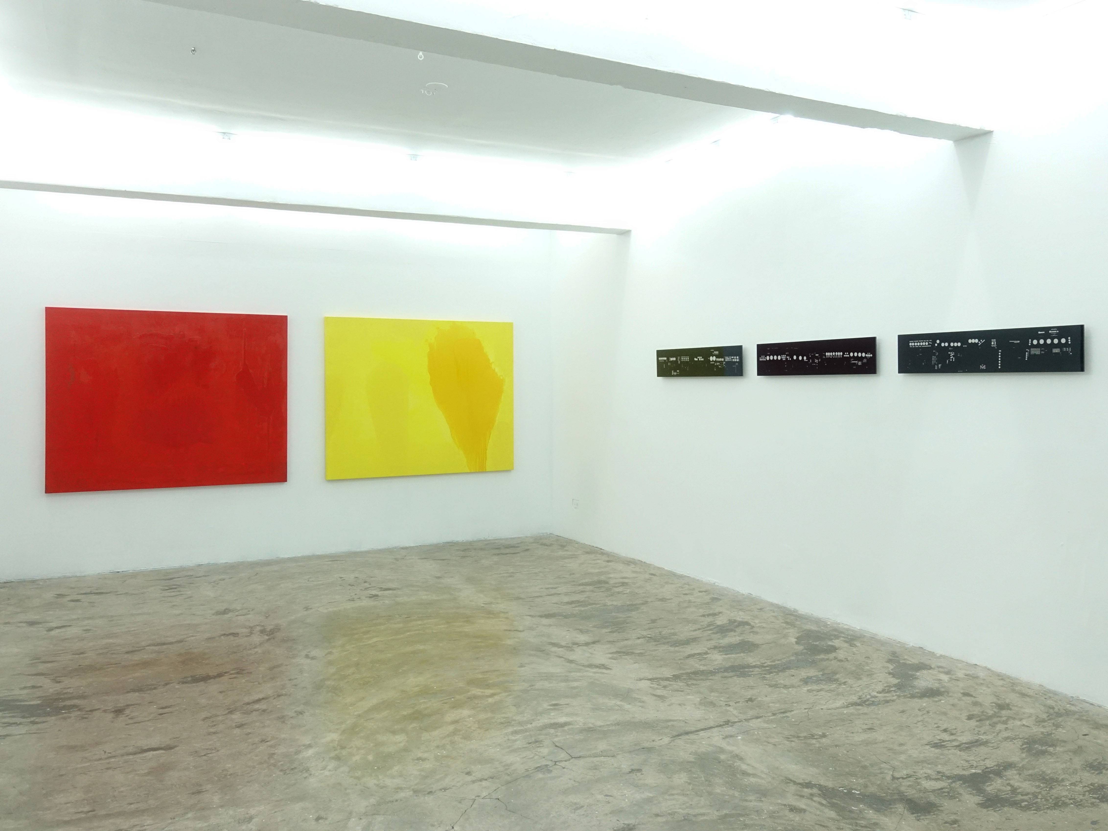 伊通公園展出《自成徑─台灣境派藝術》系列三 展覽現場一隅。