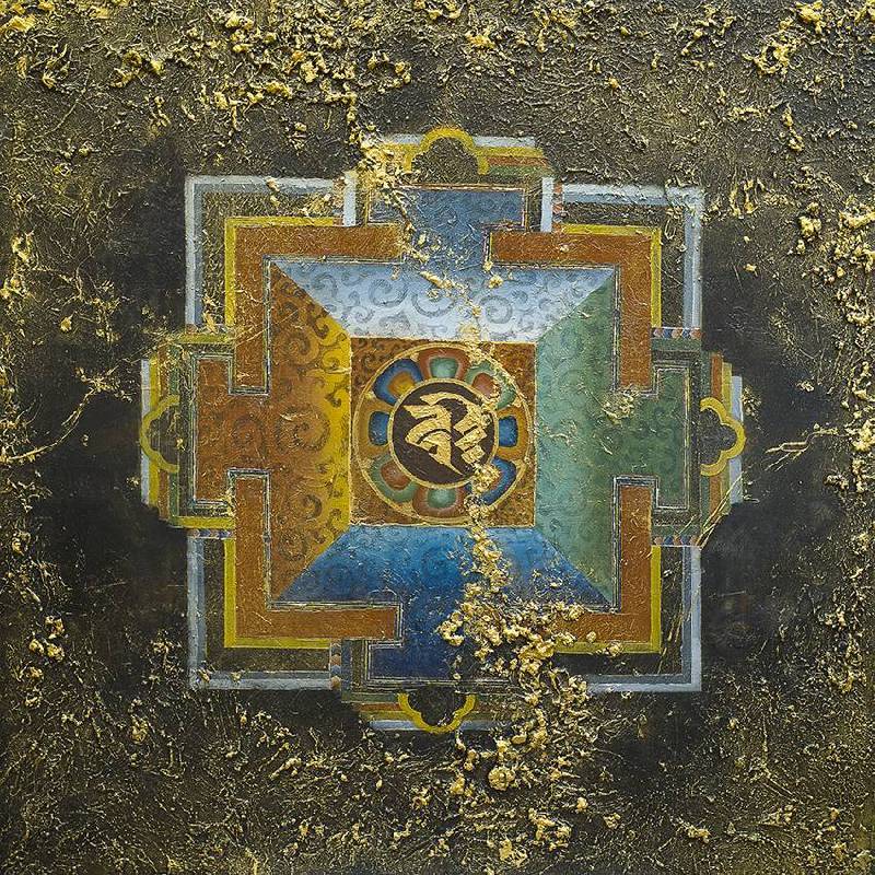 Long Life Mandala, 2019, acrylic on canvas, 122x122 cm