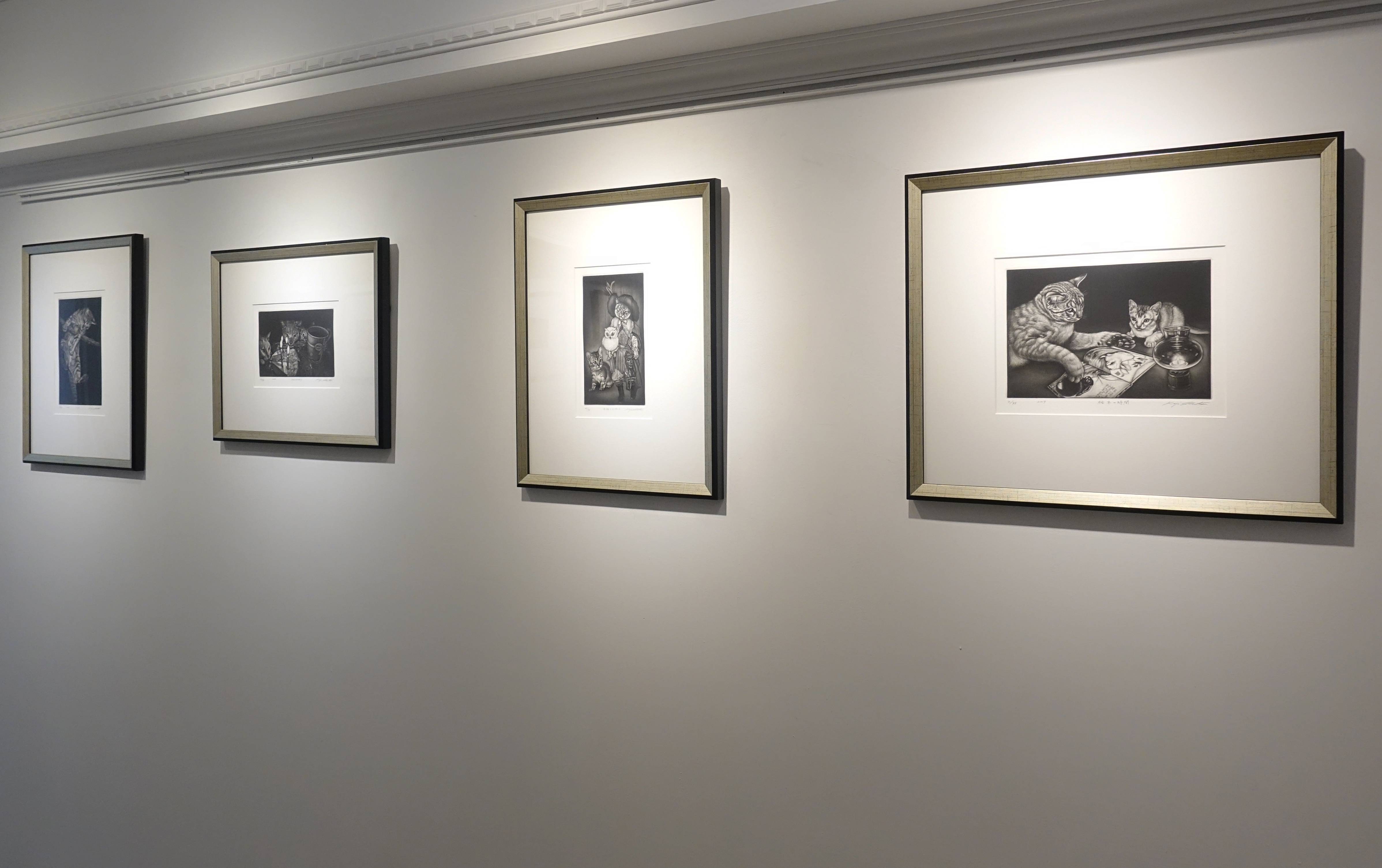 生田宏司銅版畫展 展覽現場一隅。