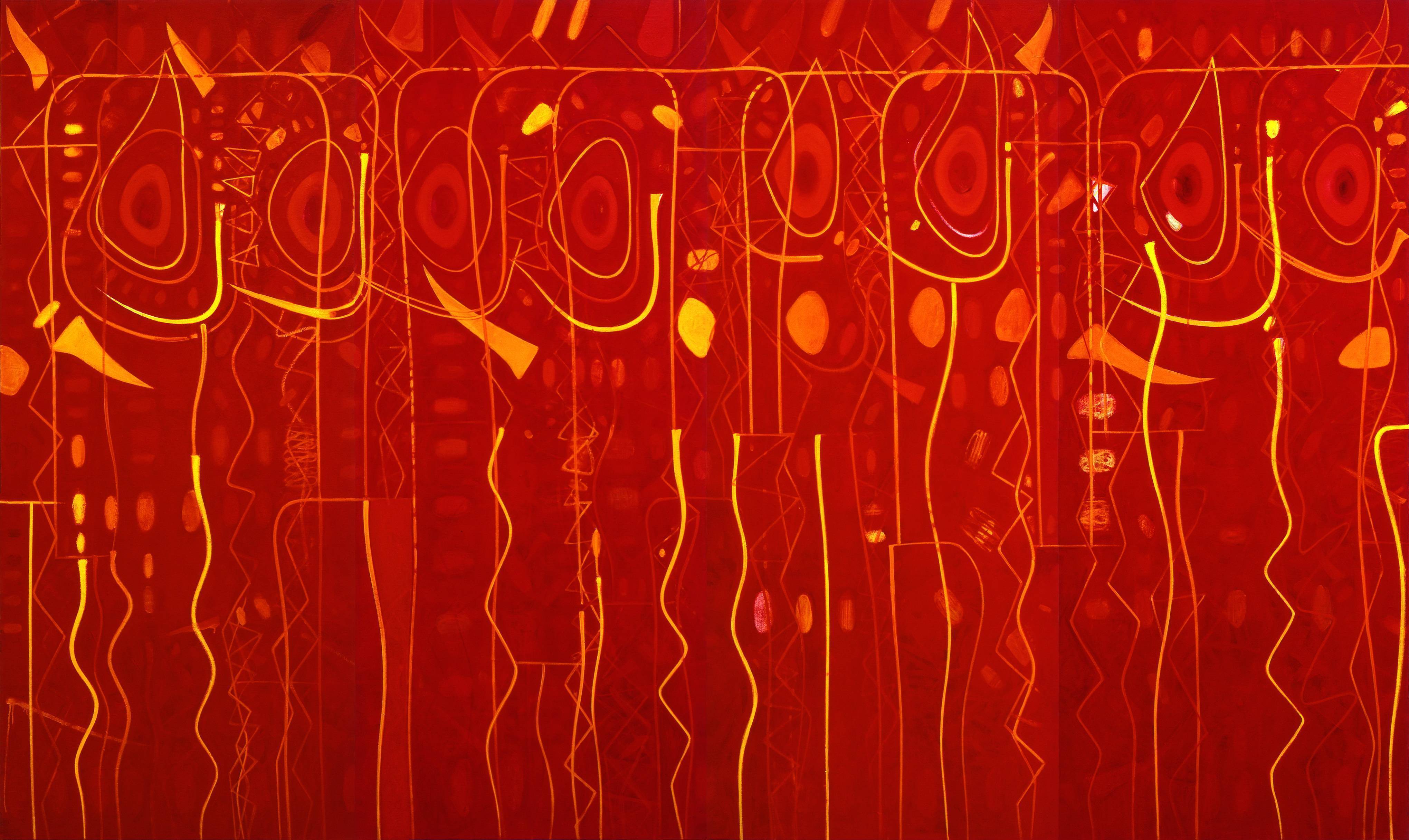 黃銘哲|天安門廣場|2010|油彩|240x400cm