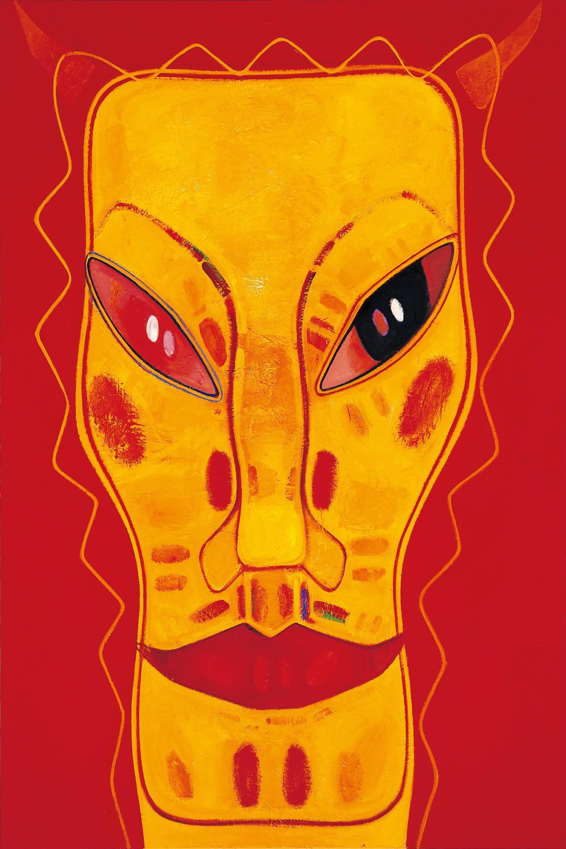 黃銘哲|面對北京|2008-09|油彩|182x121cm