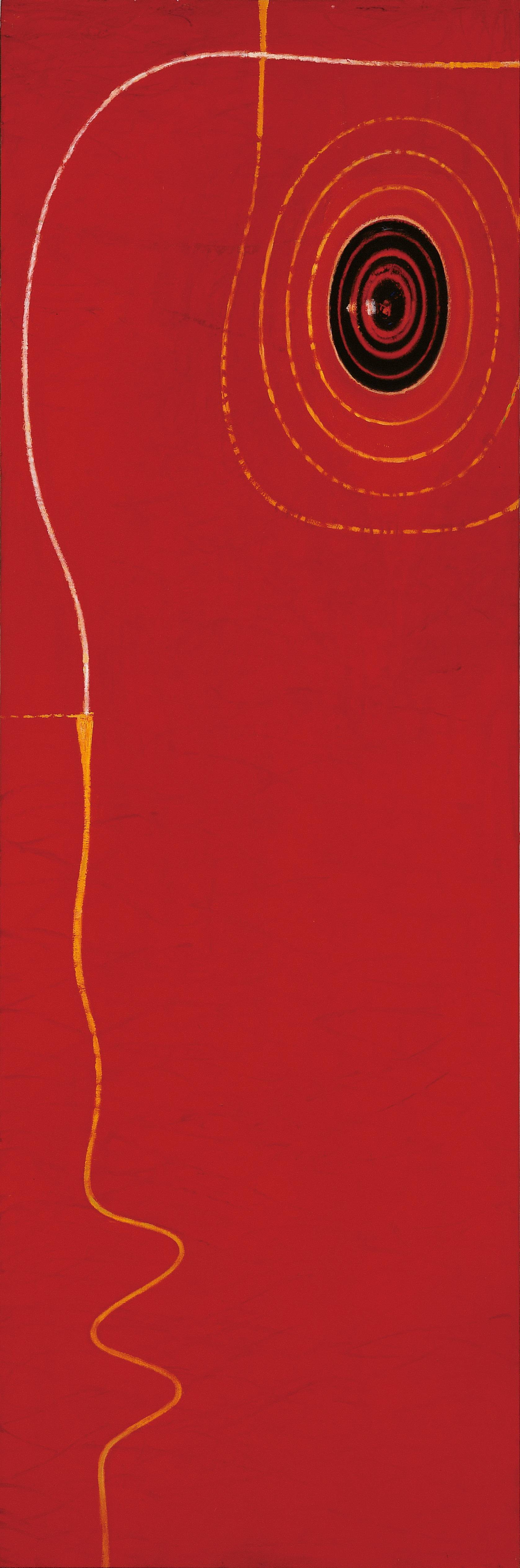 黃銘哲|藝術家的眼睛|2001|油彩|181.5x60.5cm
