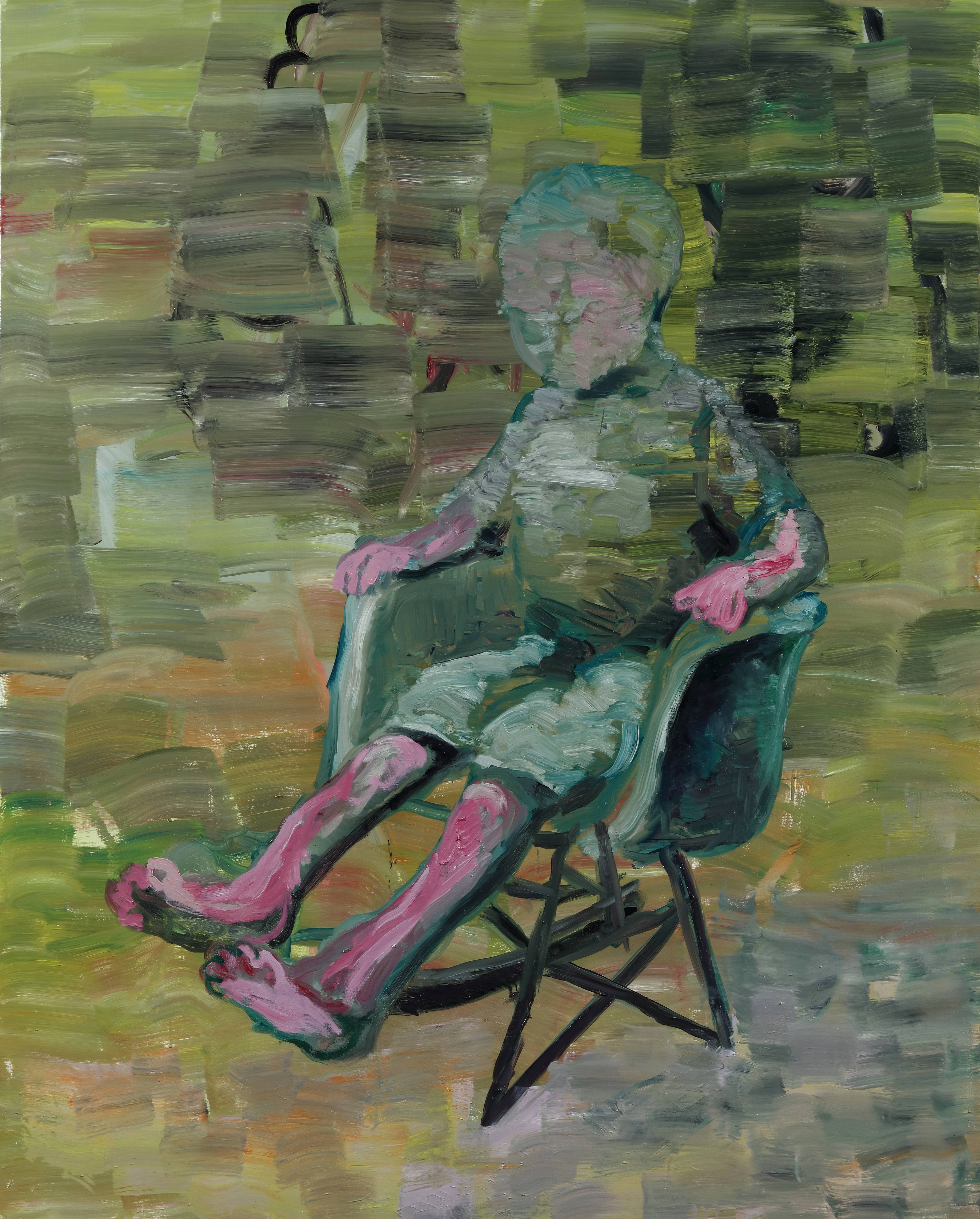 常陵|大玄玄社會- 椅上男孩| 2016|油彩|162x130cm