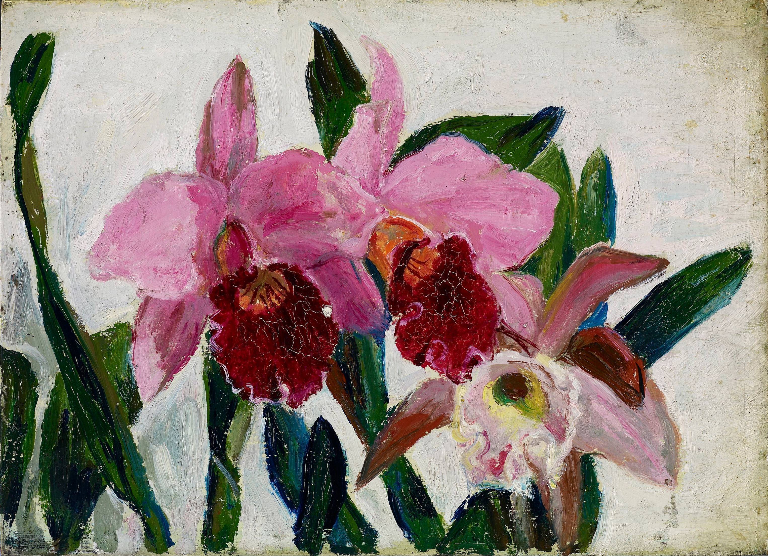 李石樵｜蘭花｜油彩｜24x33cm