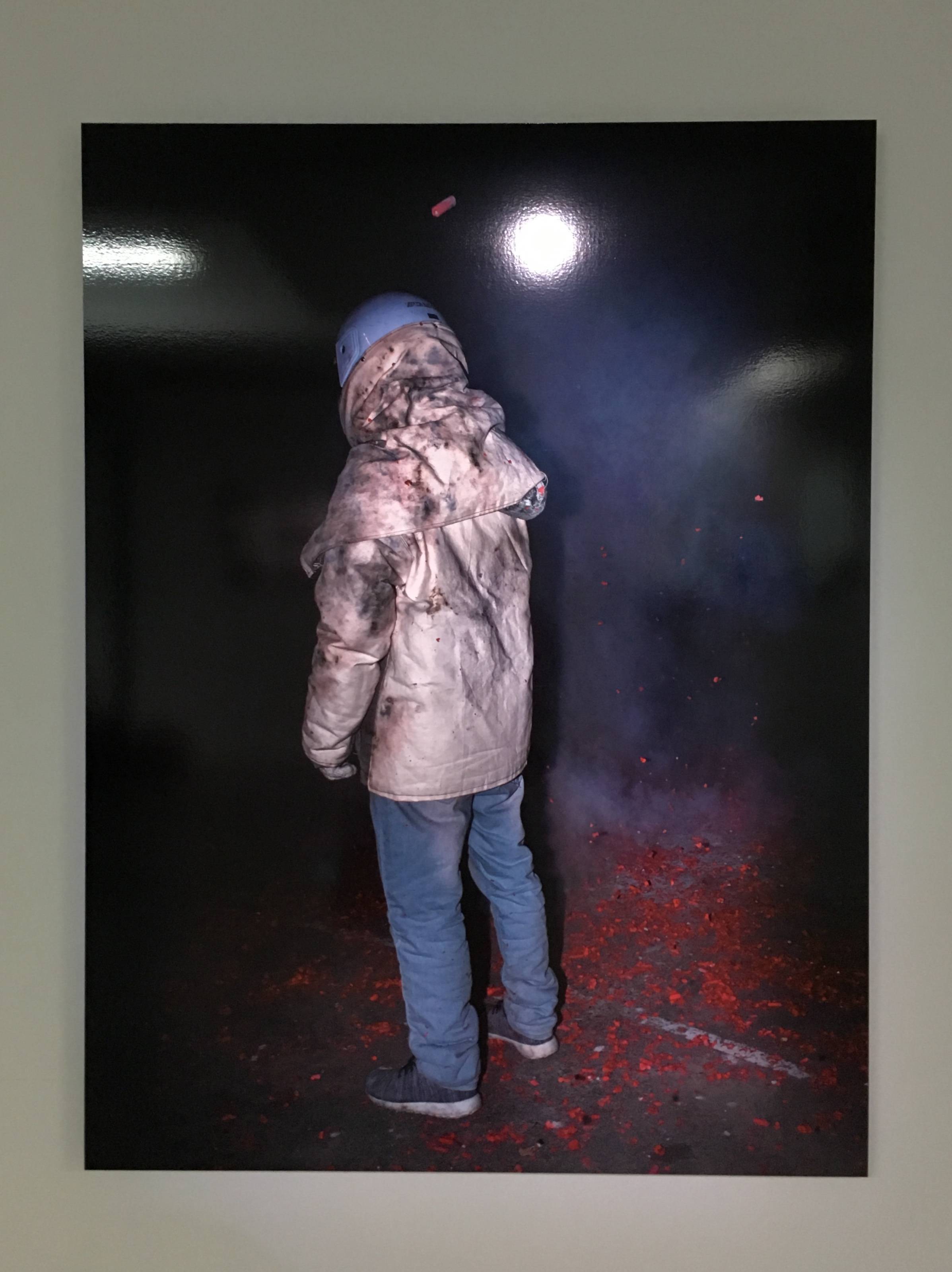 陳伯義，《食砲人 - X》，75 x 100 cm，雷射輸出彩色銀鹽相紙，1/8，2018。