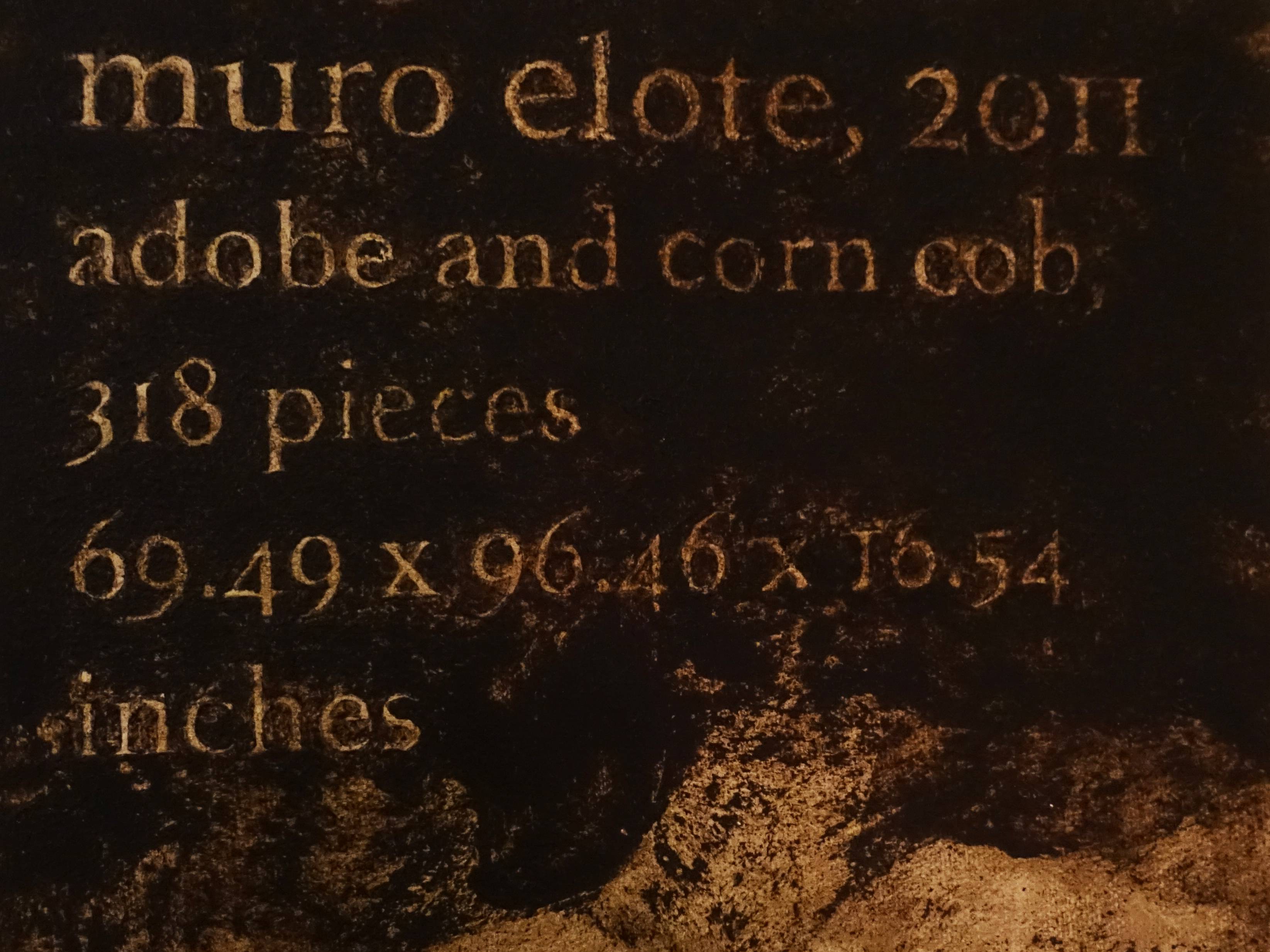 羅智信，《Muro Elote》細節，28 x 35 cm，畫布、玉米黑粉菌做成的顏料，2018。