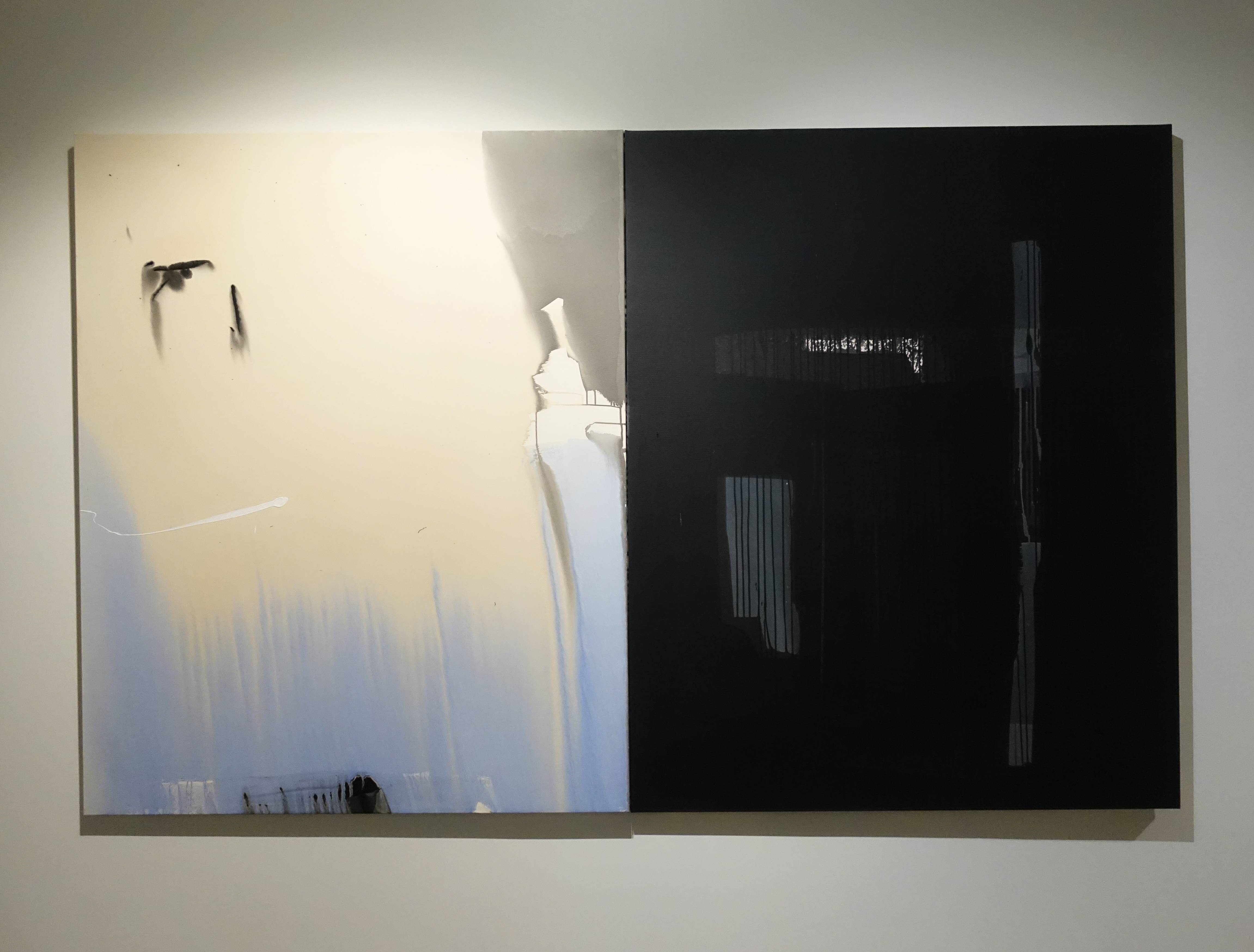 林鴻文，《述欲》，162 x 260 cm，壓克力顏料、畫布，2019。 