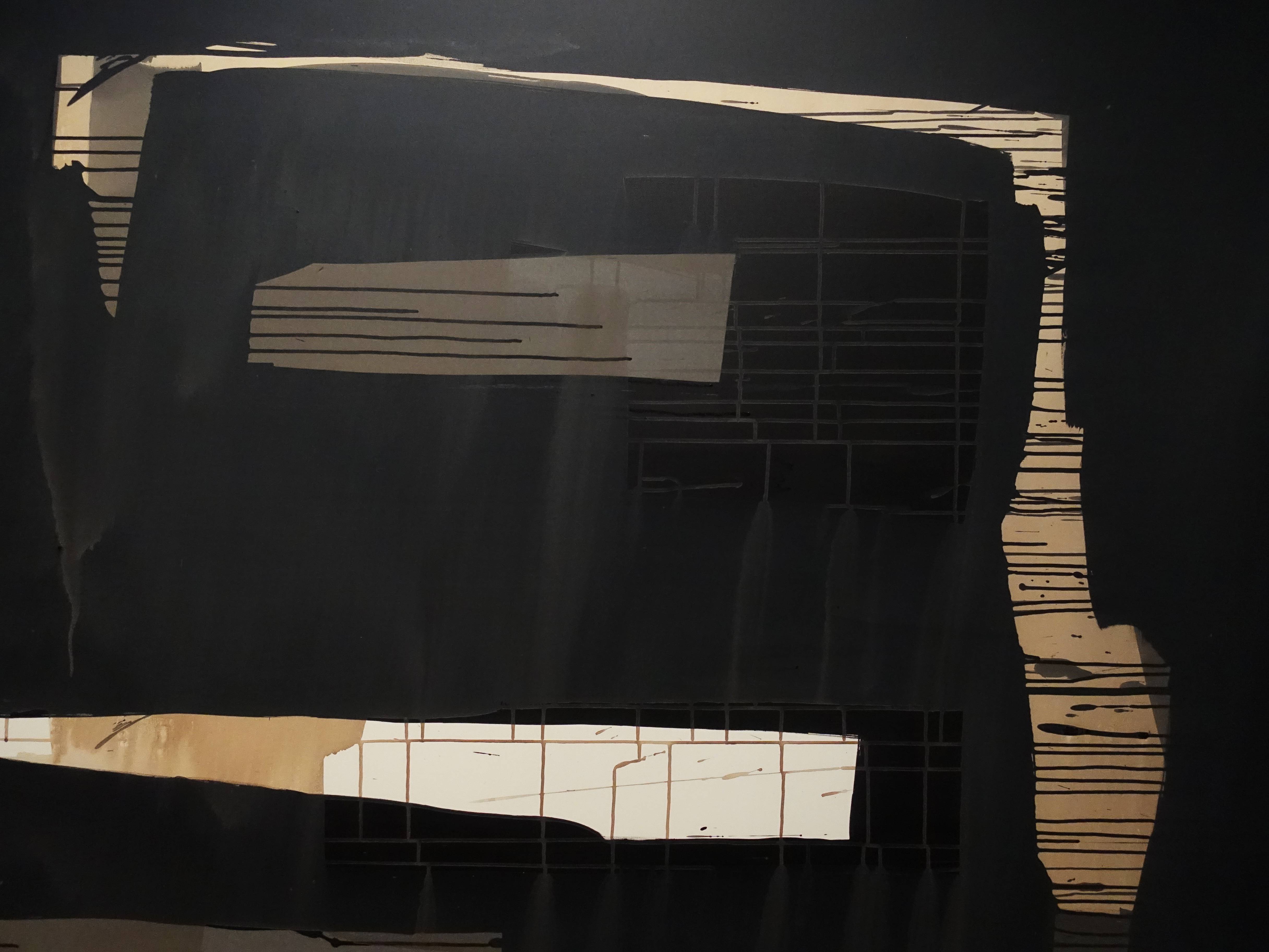 林鴻文，《吾行》細節，130 x 162 cm，壓克力顏料、畫布，2018。
