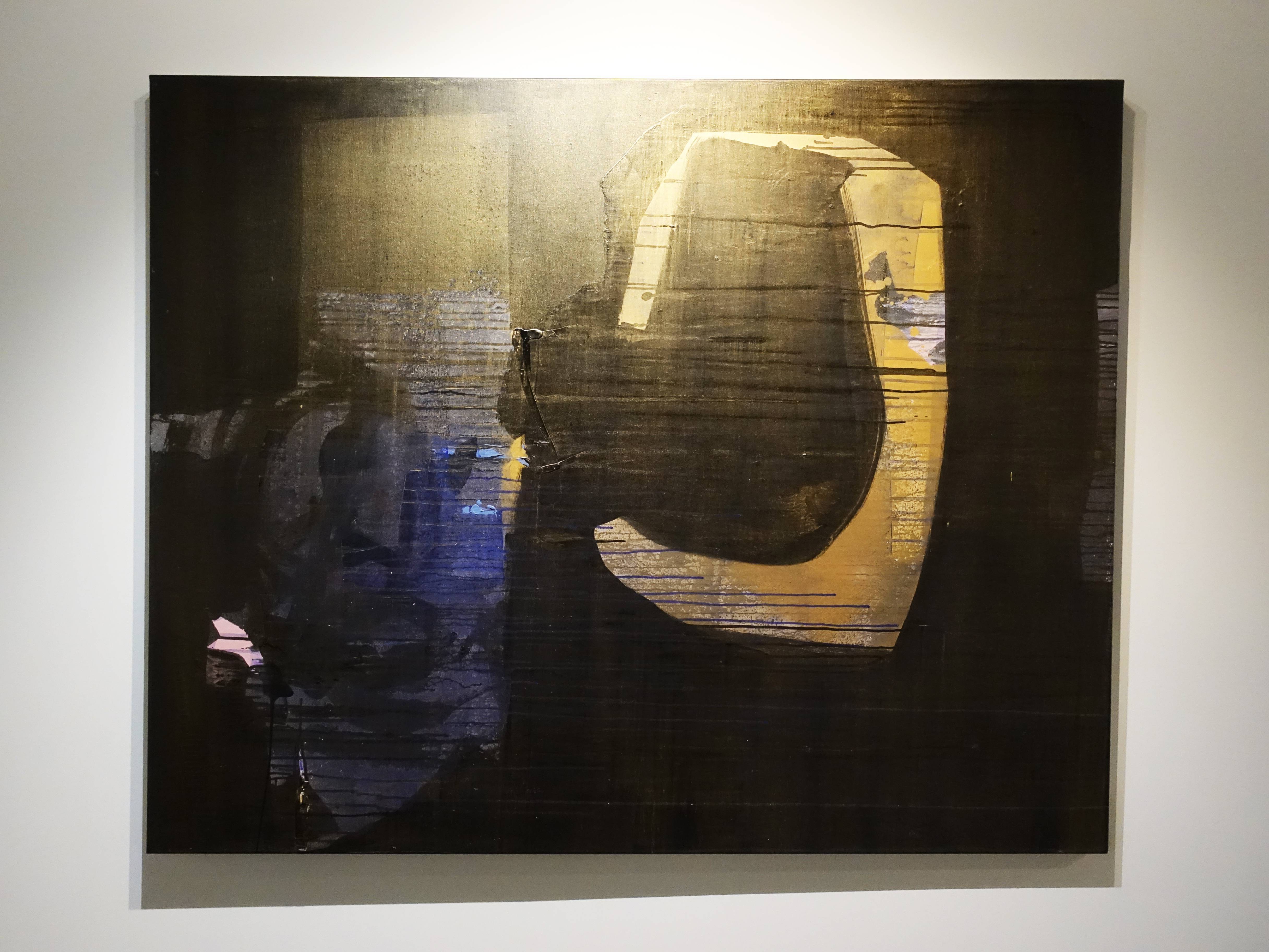 林鴻文，《爾見》，130 x 162 cm，壓克力顏料、畫布，2018。 