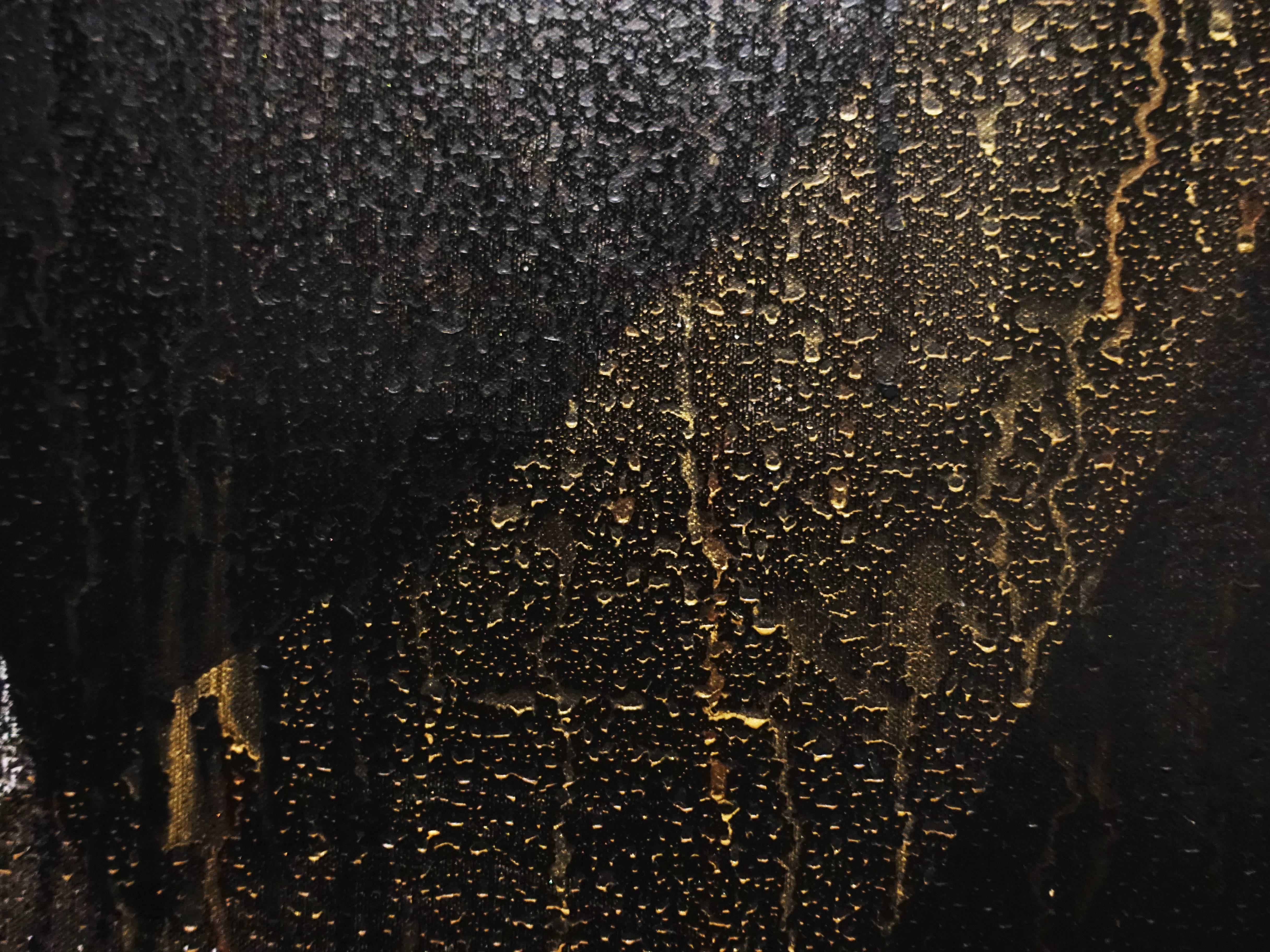 林鴻文，《轉影》細節，61 x 72 cm，壓克力顏料、畫布，2018。