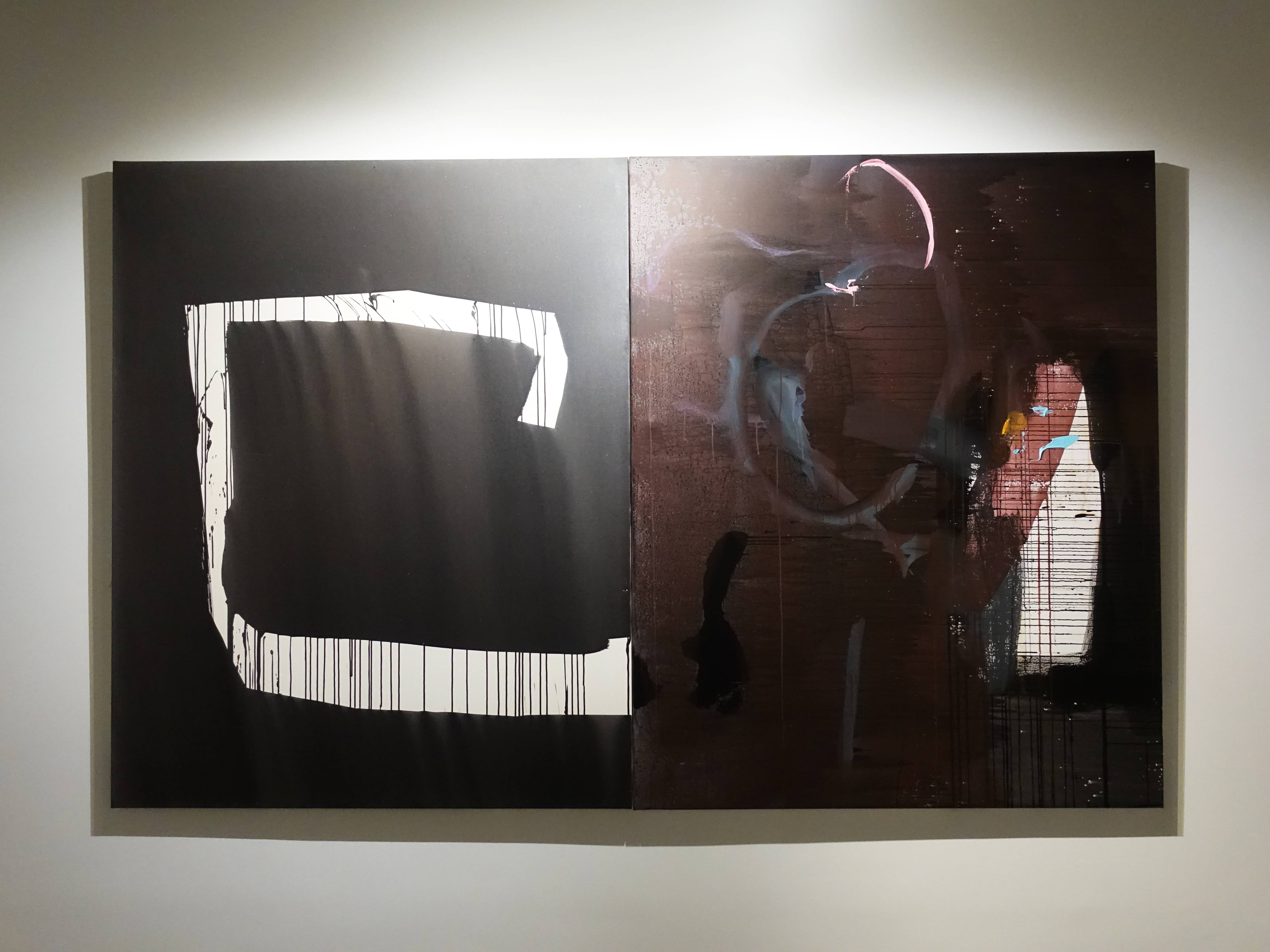 林鴻文，《園夢》，162 x 260 cm，壓克力顏料、畫布，2018。