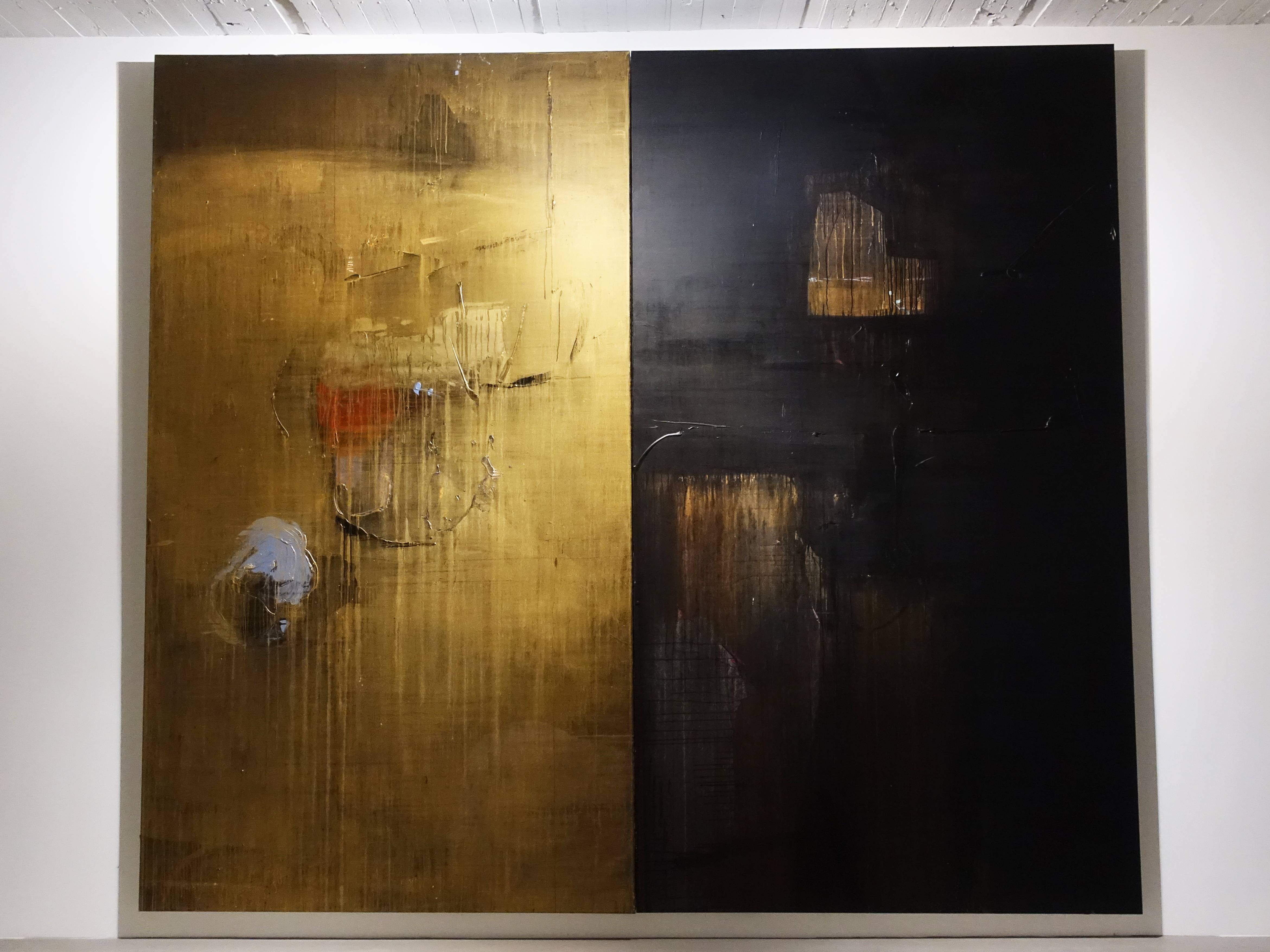林鴻文，《竟然》，300 x 340 cm，壓克力顏料、畫布，2018。