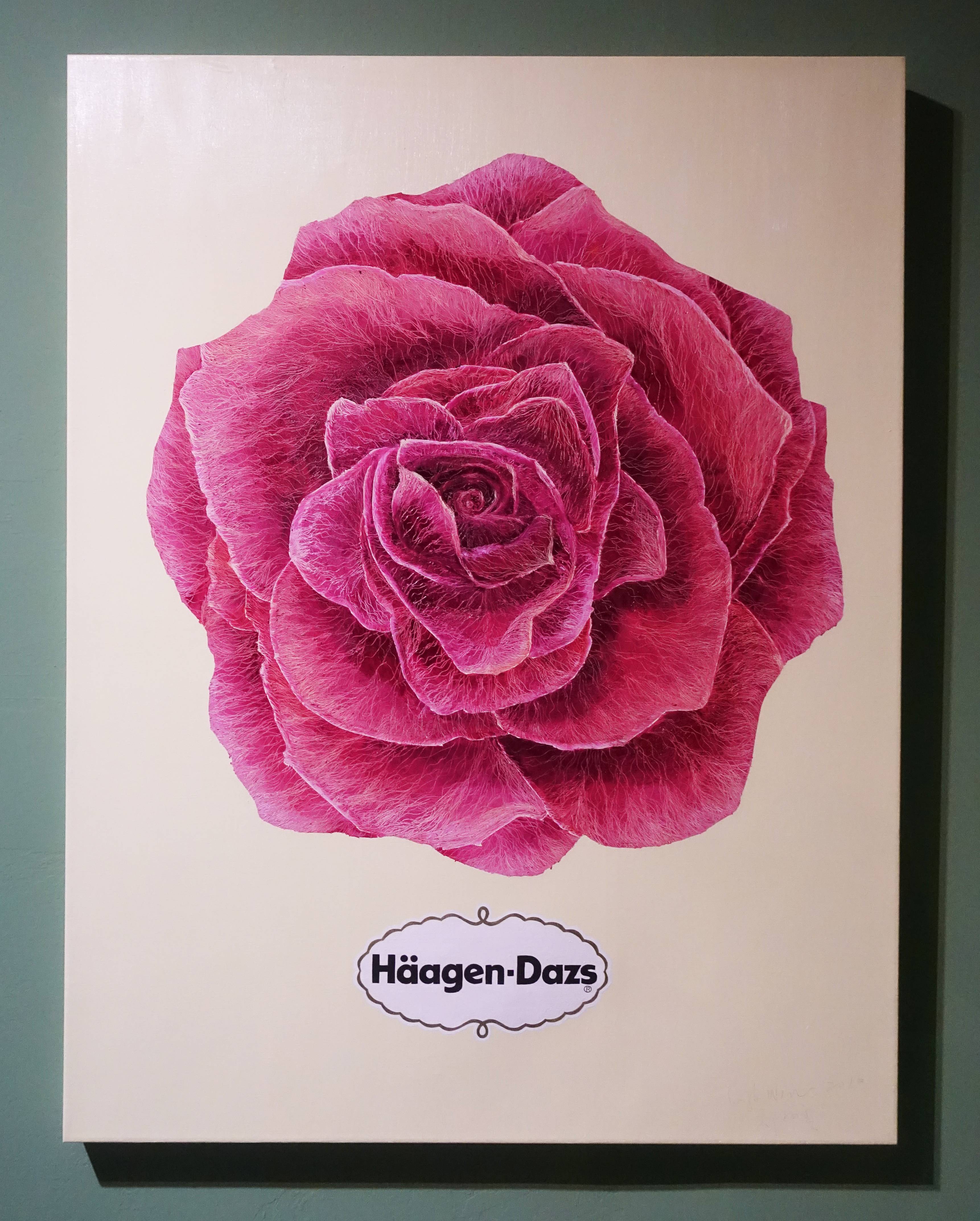 鄭麗雲，《玫瑰I》，145 x 112 cm，油彩、蔴布，2016。