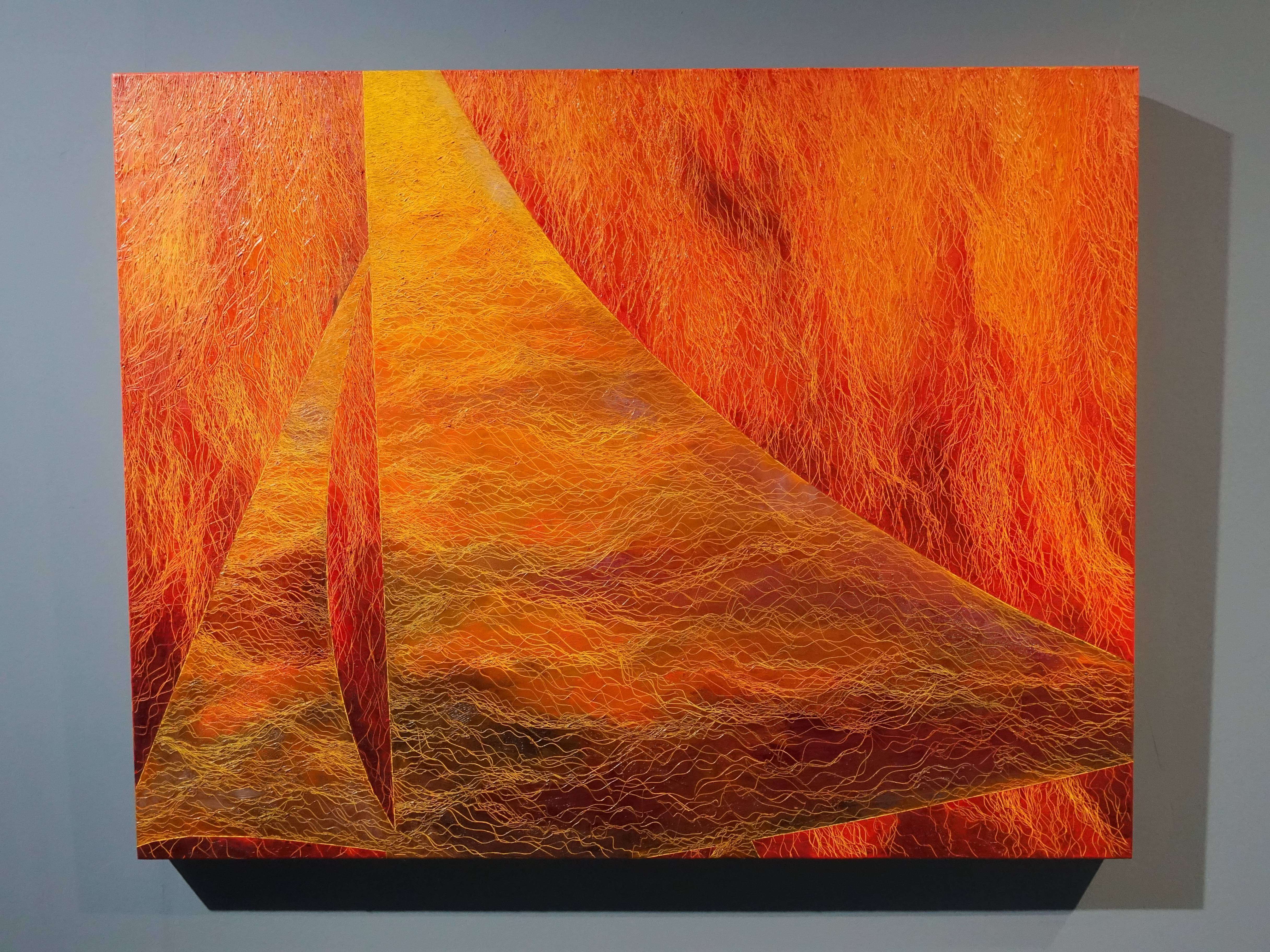 鄭麗雲，《滿帆I》，91 x 116.5 cm，油彩、蔴布，2016。