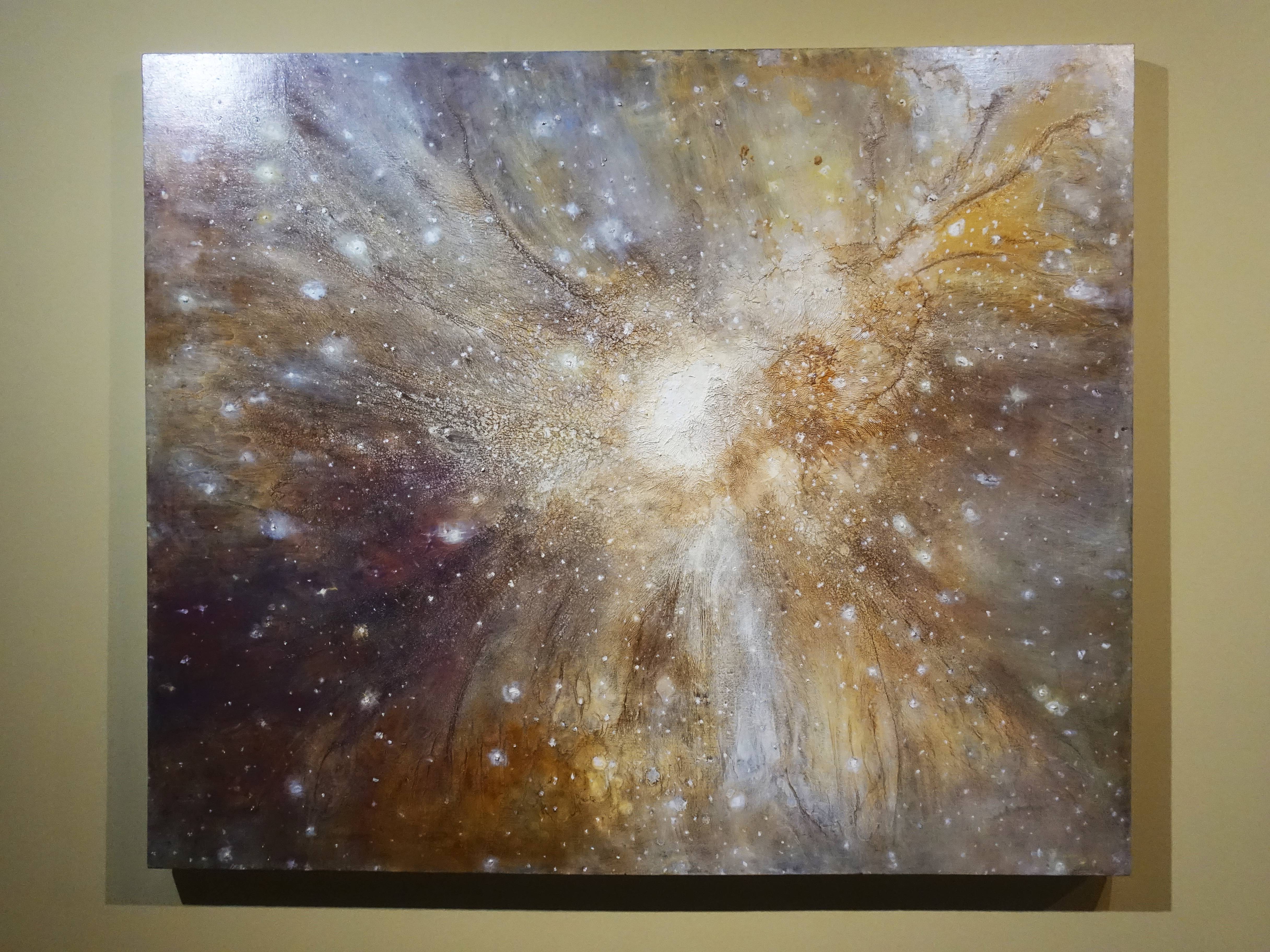 鄭麗雲，《氣#10-3》，153 x 183 cm，油彩、蔴布，2012。