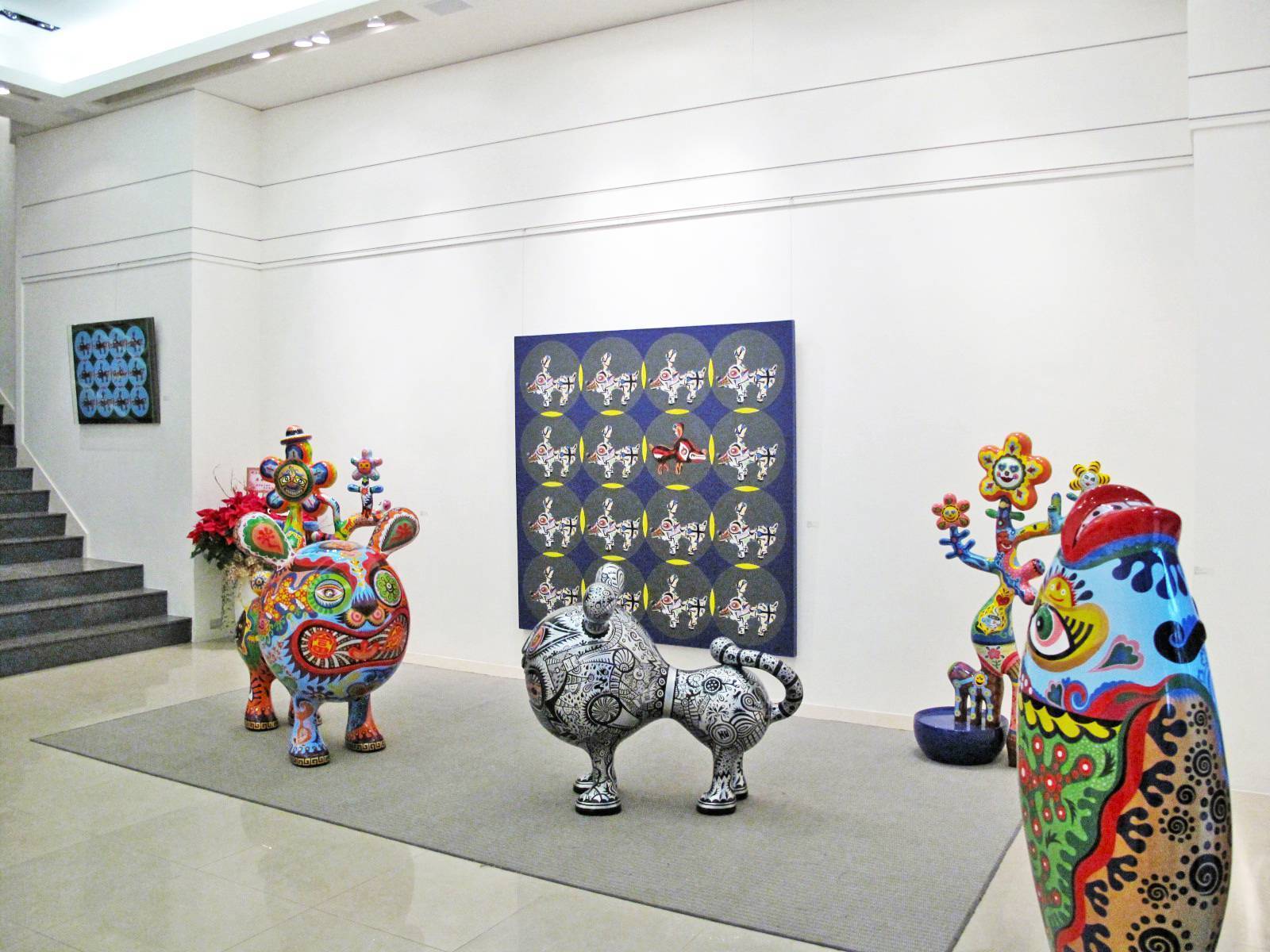 福虎群組、公樹、母樹與畫作。