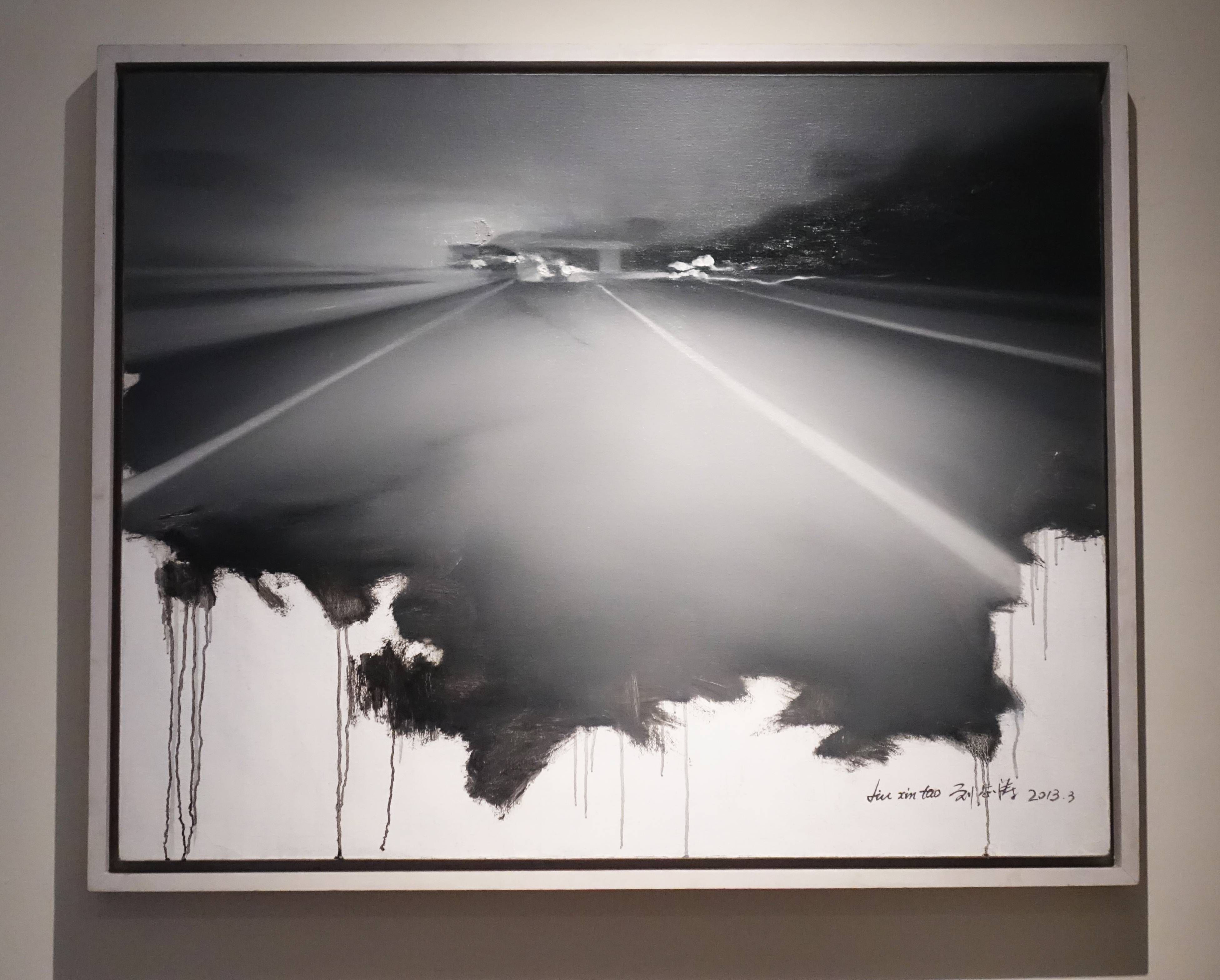 劉芯濤，《在路上之三》，100 x 80 cm，布面油畫，2013。
