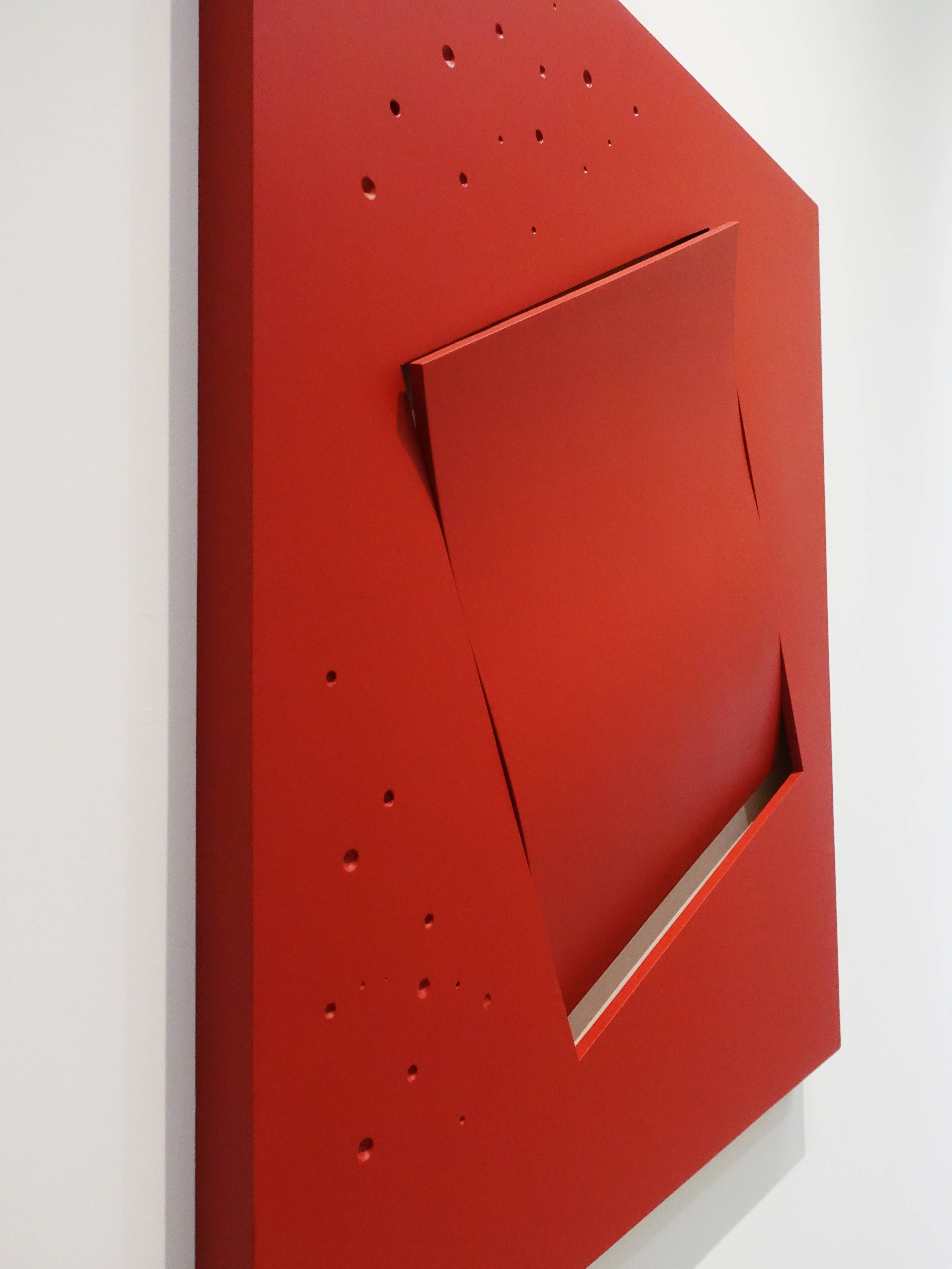 斎藤義重，《Shamentai》，108 x 91 x 9 cm，oil on plywood，1998。