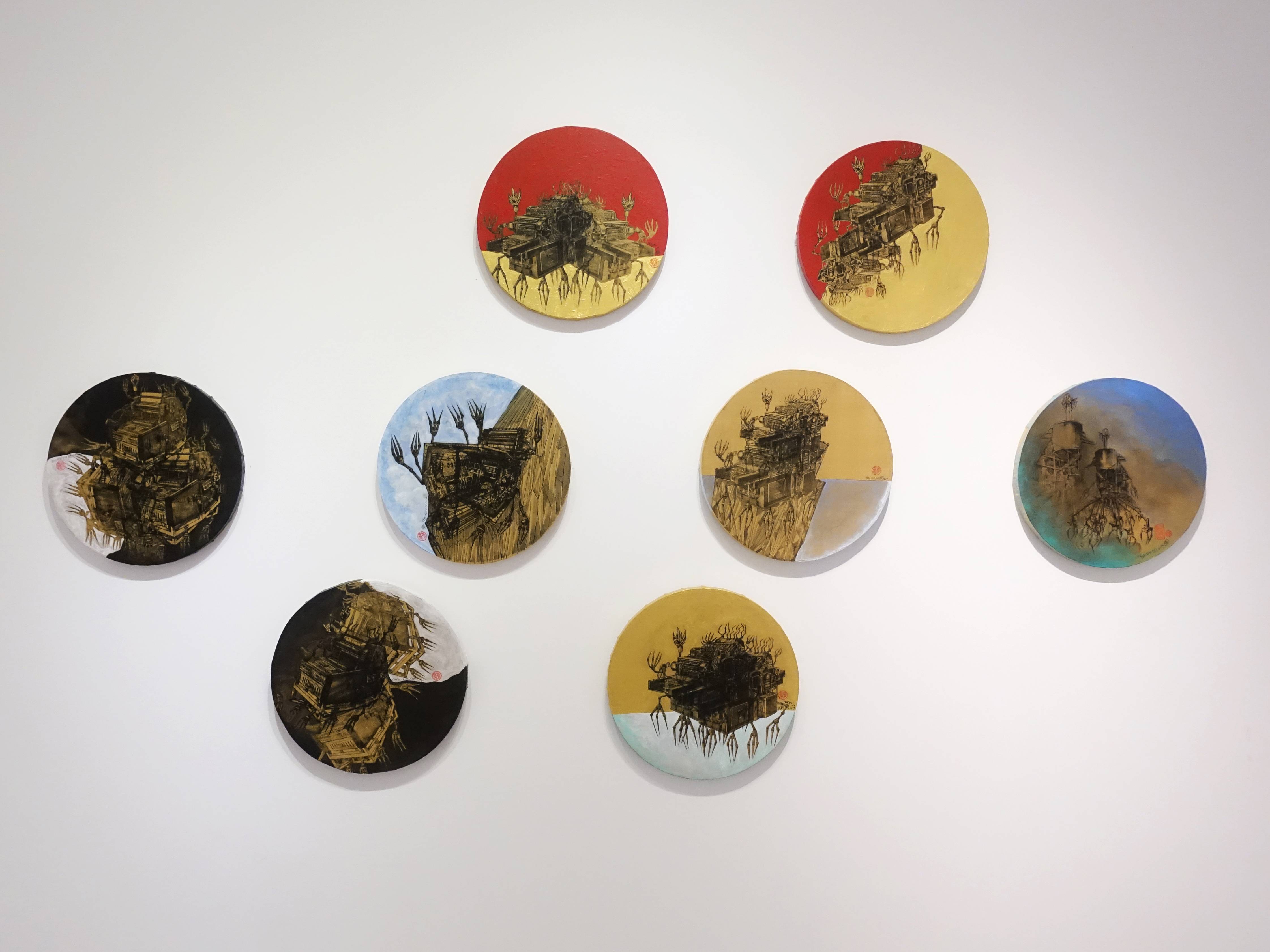 葉慧琪展出作品「機械群」系列作。