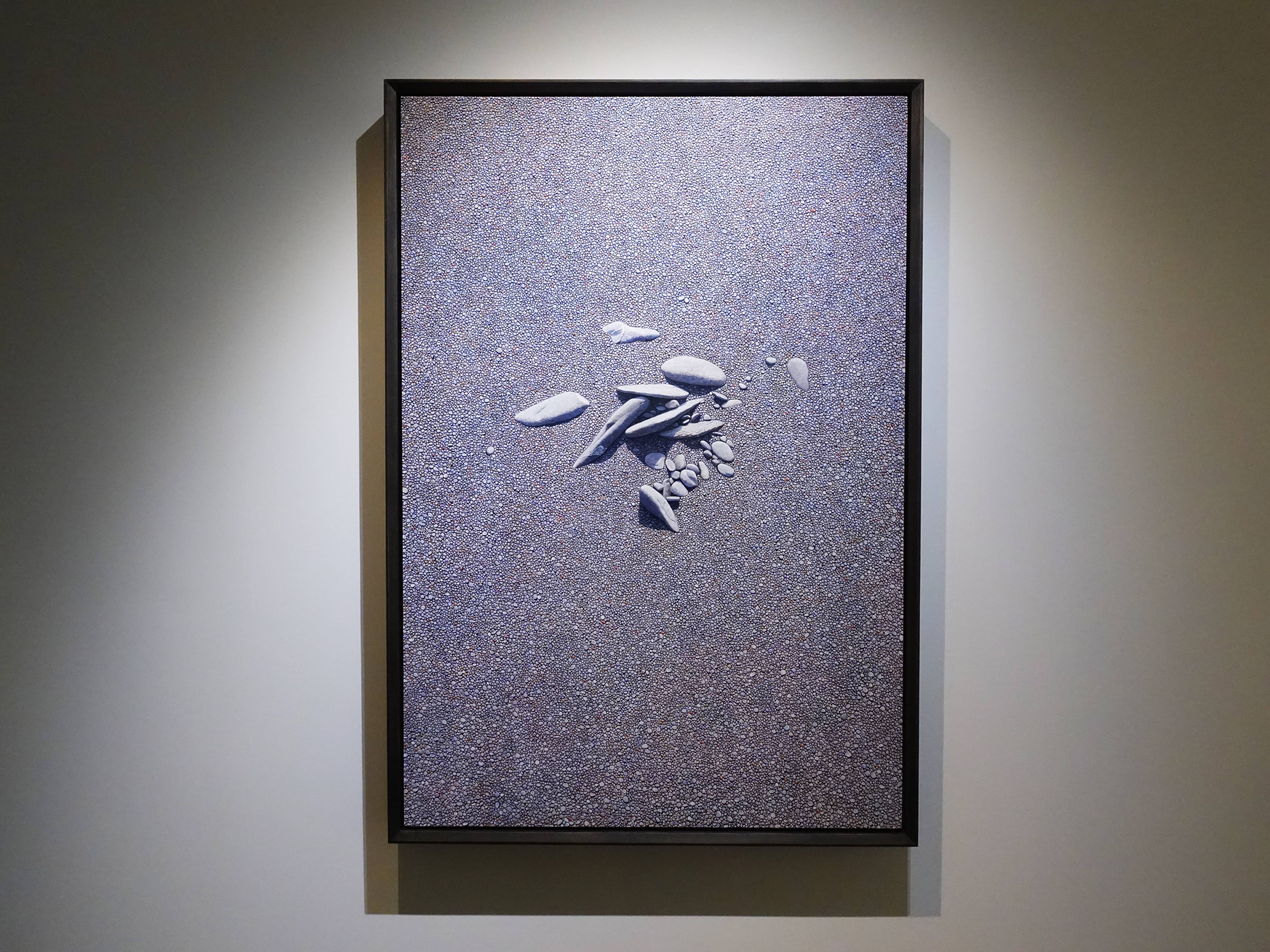 周珠旺，《石嶼》，130 x 89 cm，油彩、畫布，2019。