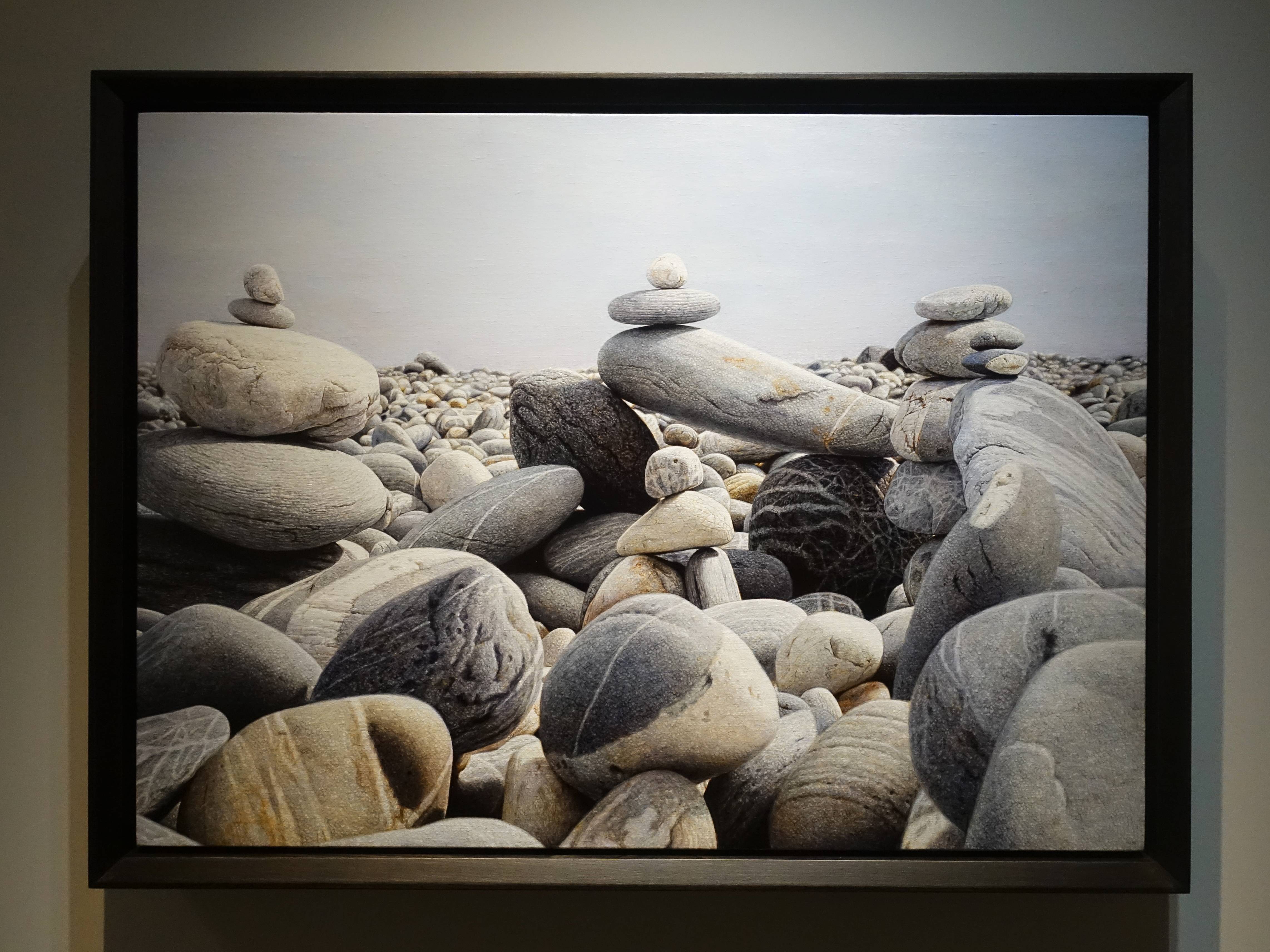 周珠旺，《磊磊》，53 x 73 cm，油彩、畫布，2019。