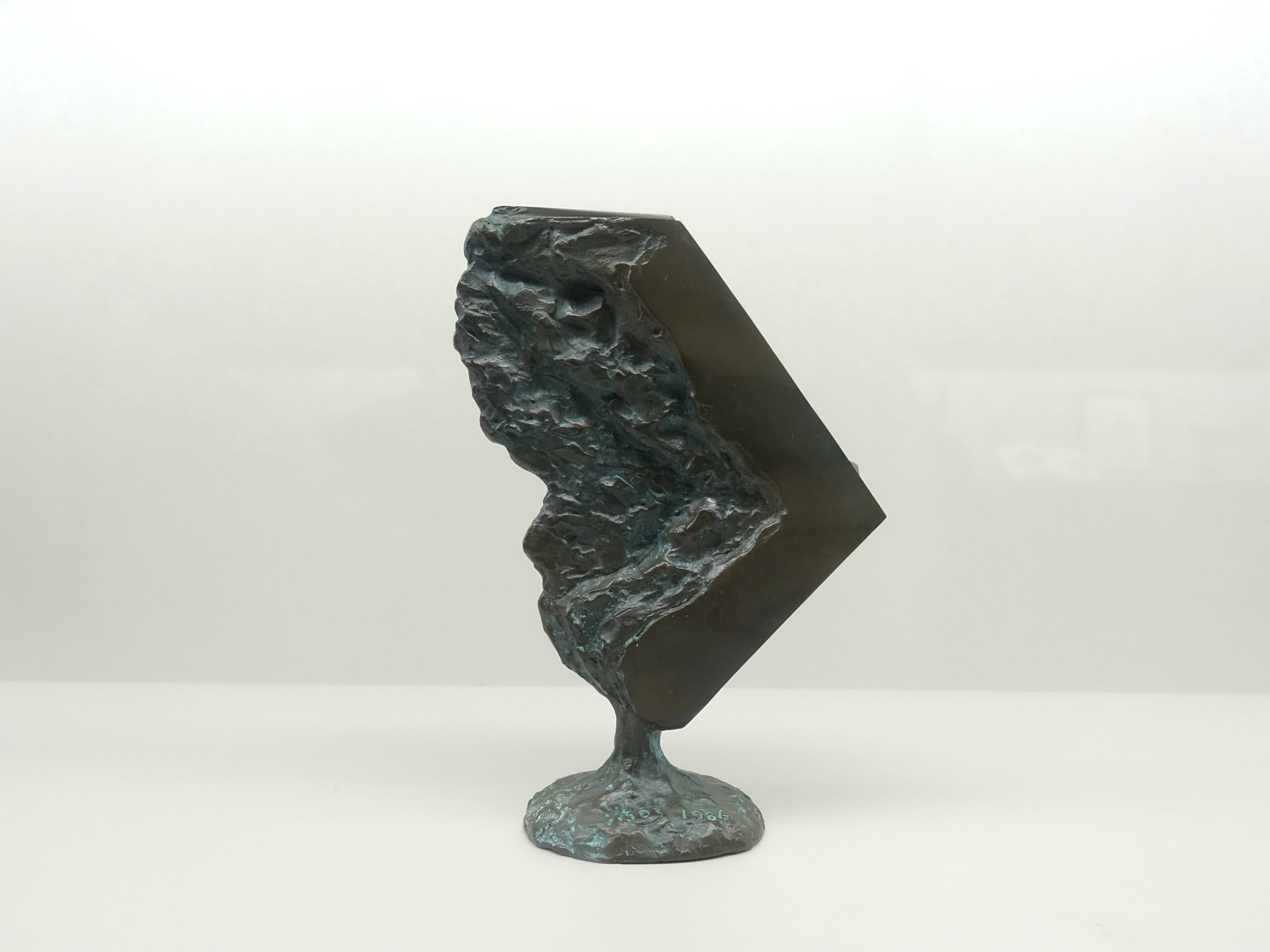 蒲浩明，《飛鳥》，21 X 14 X 7 cm，銅，1986。