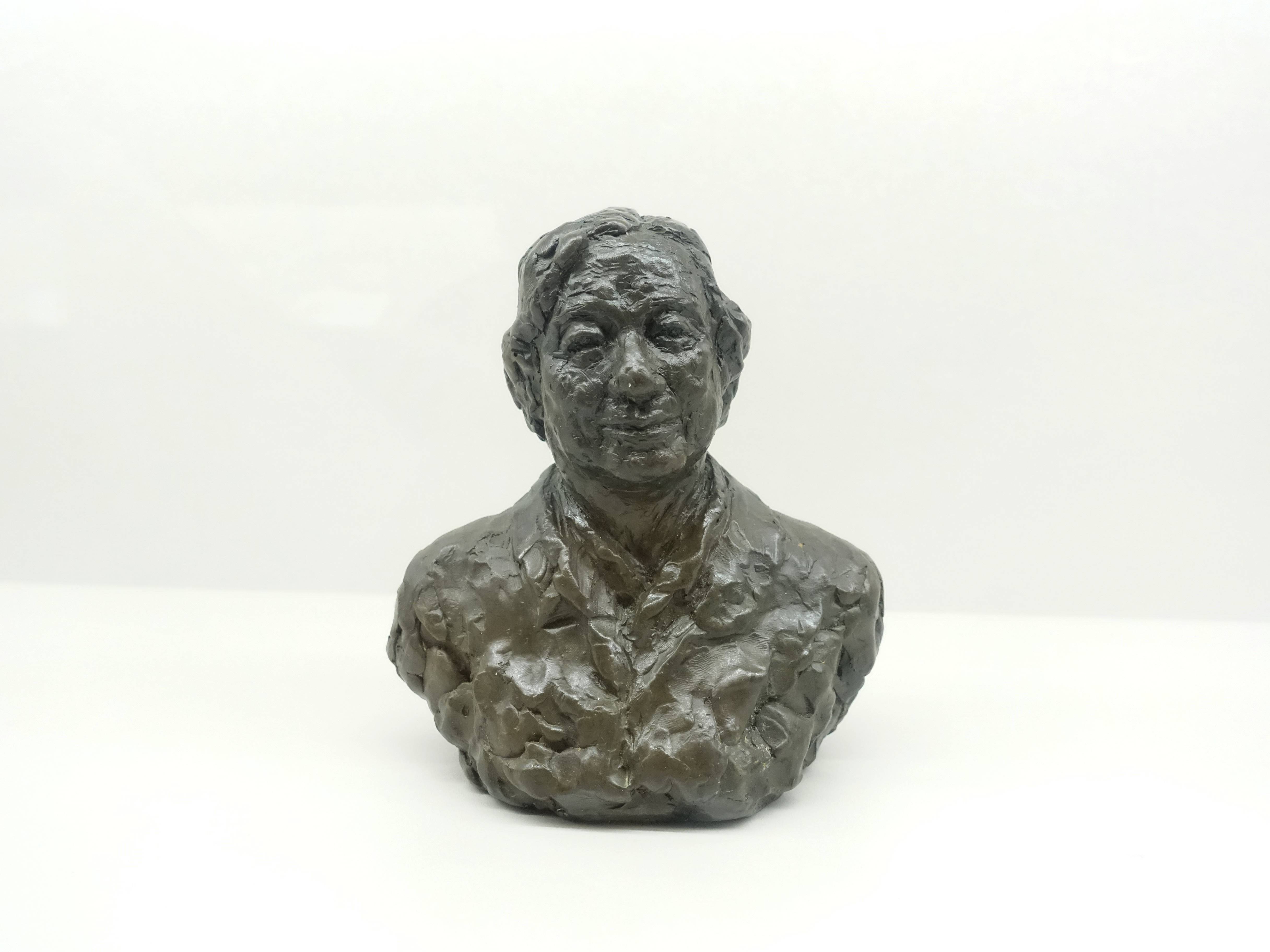 蒲浩明，《謝里法胸像》，16 X 14 X 9 cm，銅，2010。