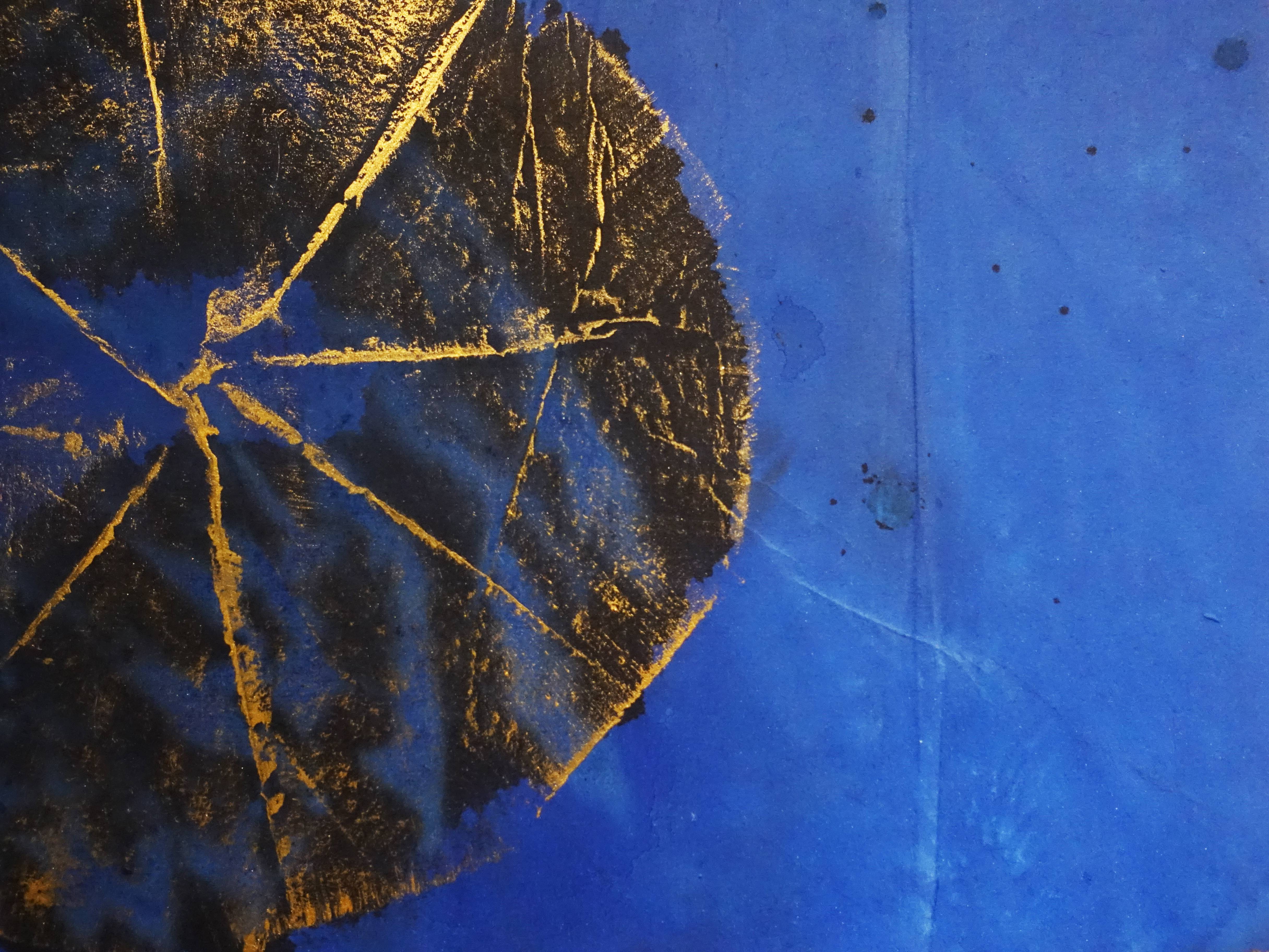 薄云，《荷2》細節，38 x 136 cm，紙本設色，2019。