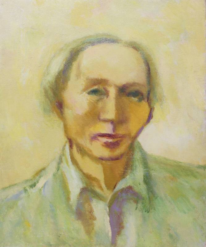陳德旺 自畫像 1983-84年 45.3x38cm 油彩.畫布