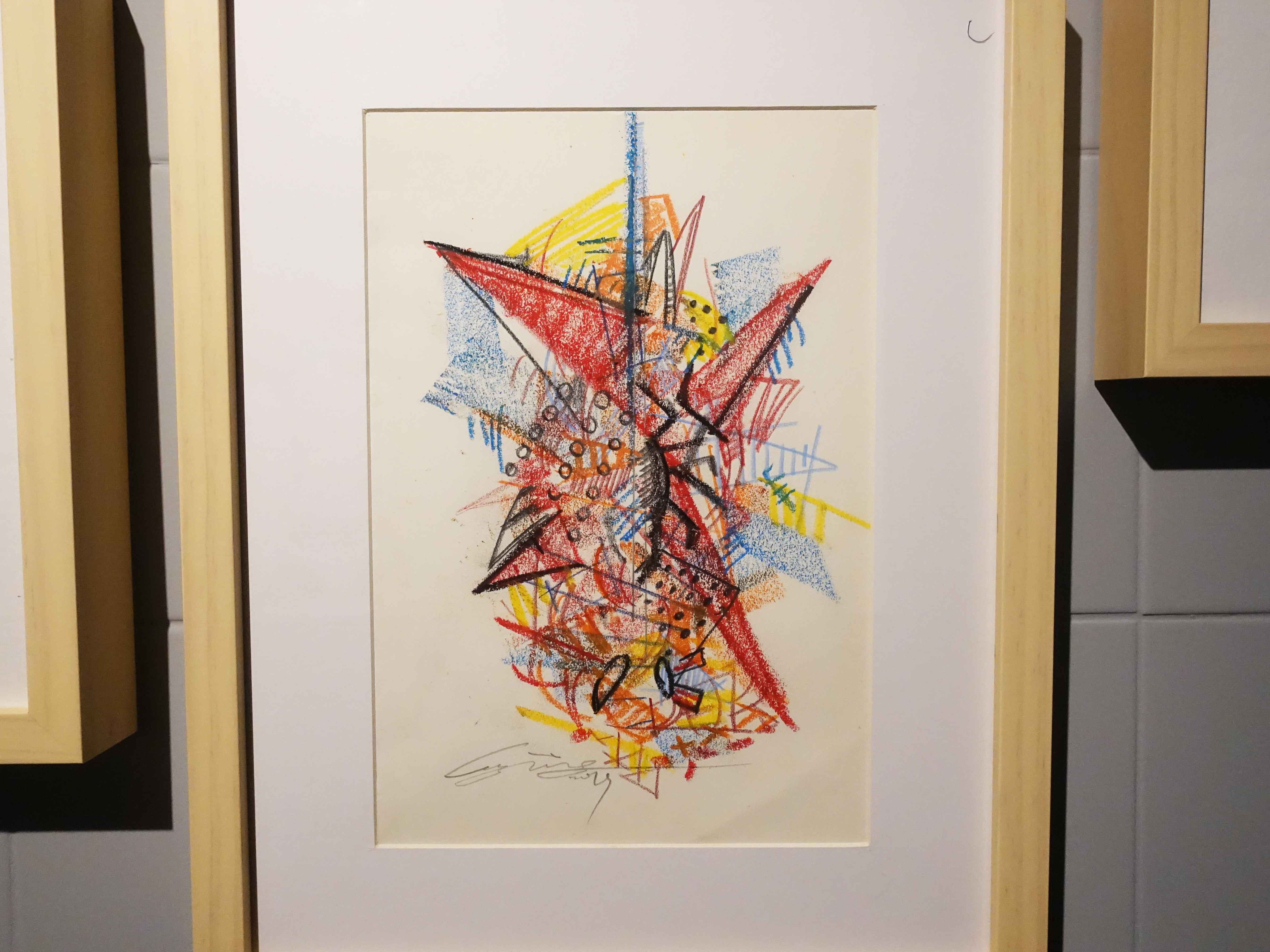 雷相畫廊展出藝術家林俊良草稿系列作品。