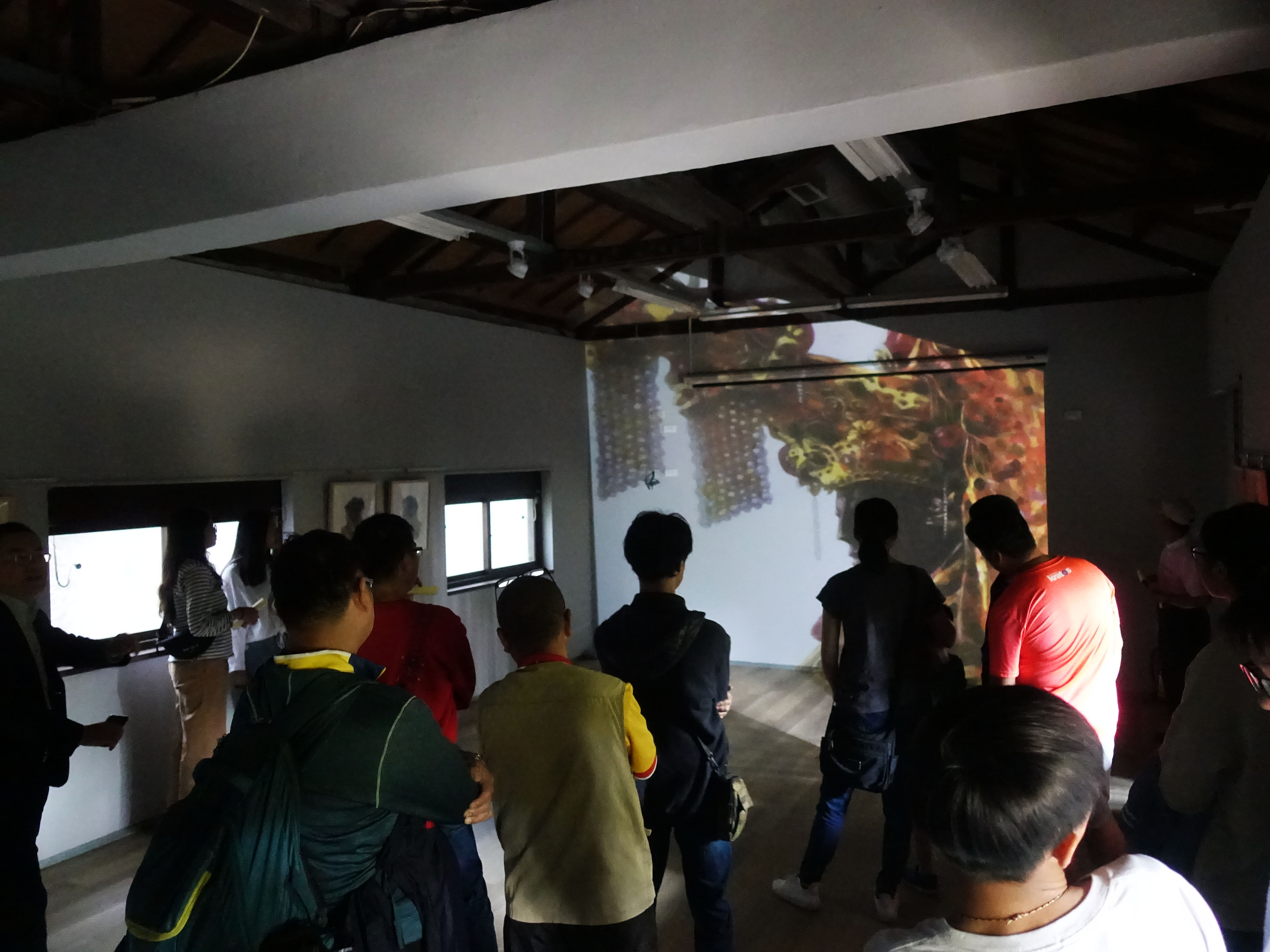 第三屆出彰化城藝術展「古城的苗圃」導覽現場。