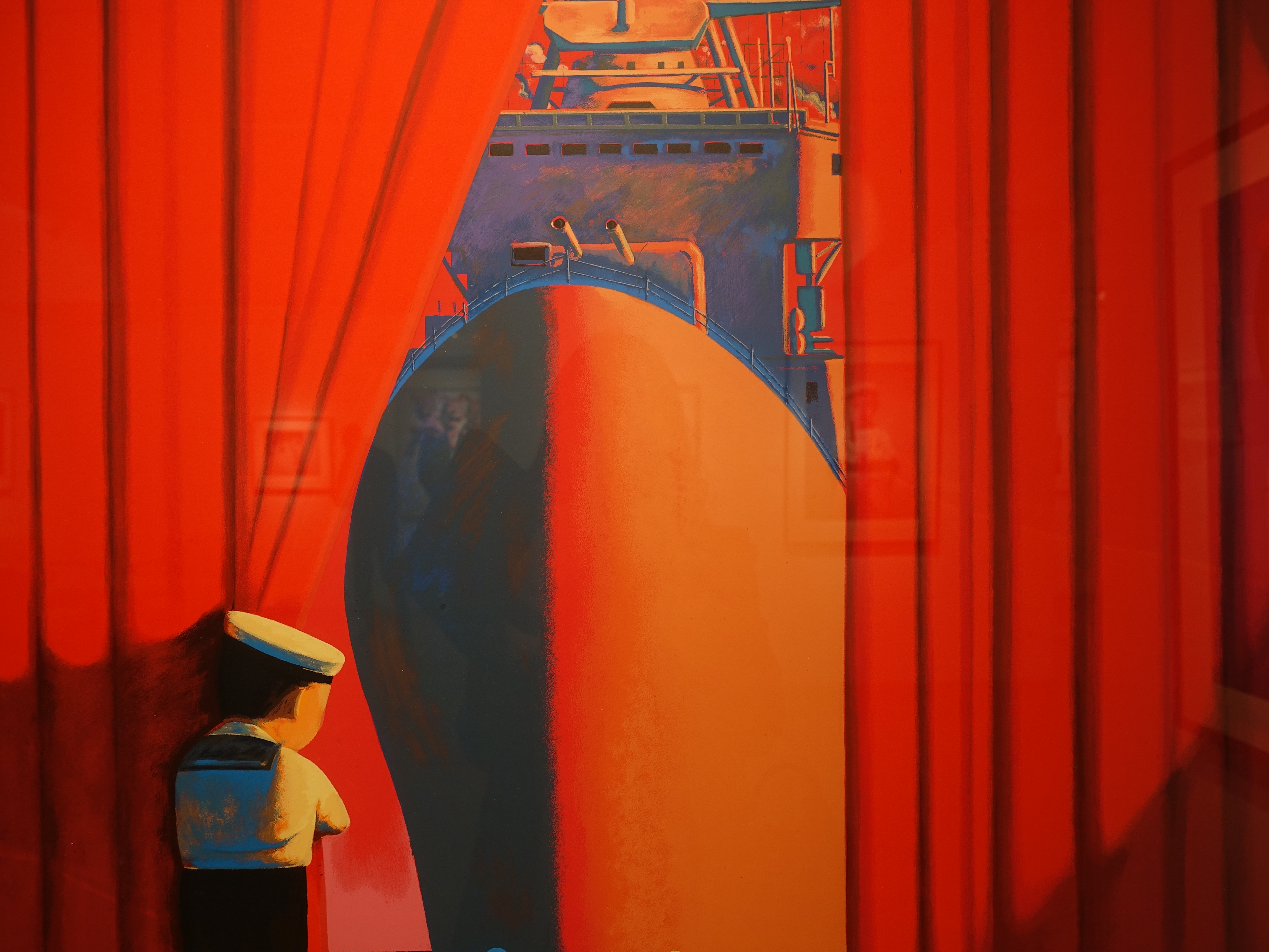 劉野，《R》細節，90 x 76 cm ，絲網版24/60，2009。