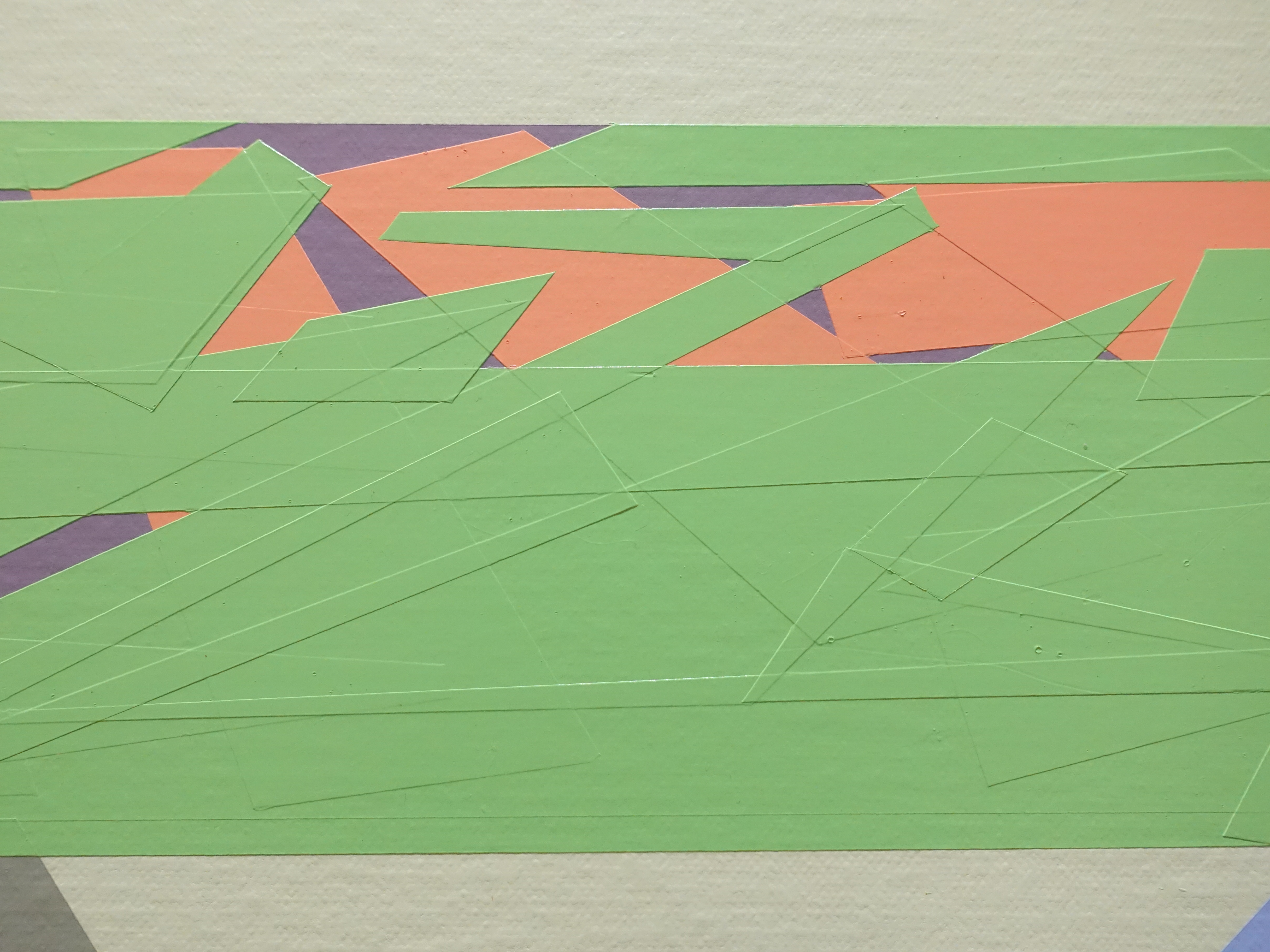 胡坤榮，《陽和》細節，65 x 65 cm，壓克力顏料、畫布，2019。